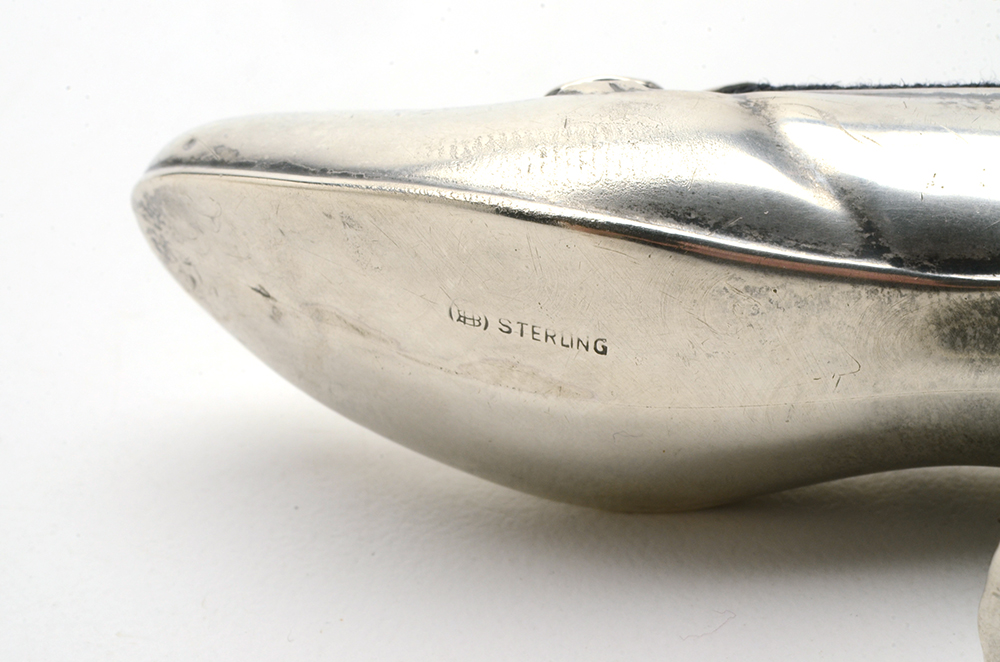 Unger Brothers Sterling Silver Shoe Pincushion