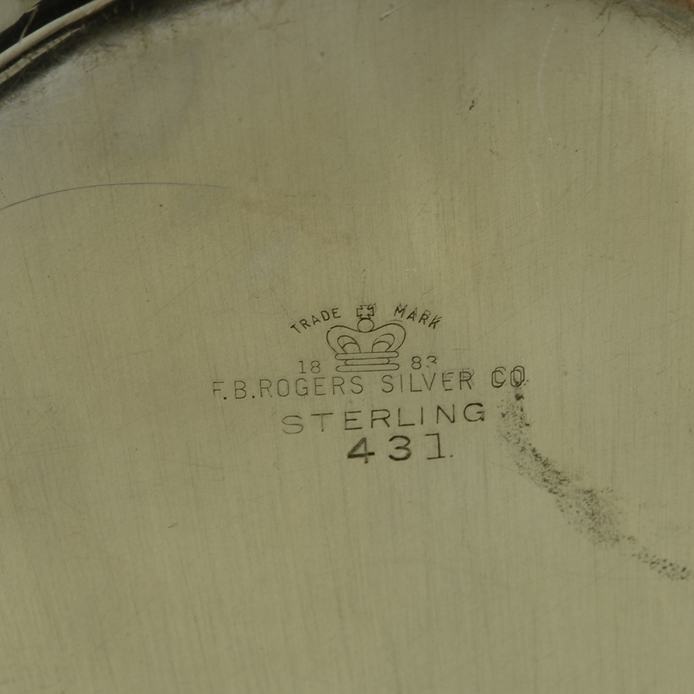 F.B. Rogers Silver Co Sterling Bread Tray