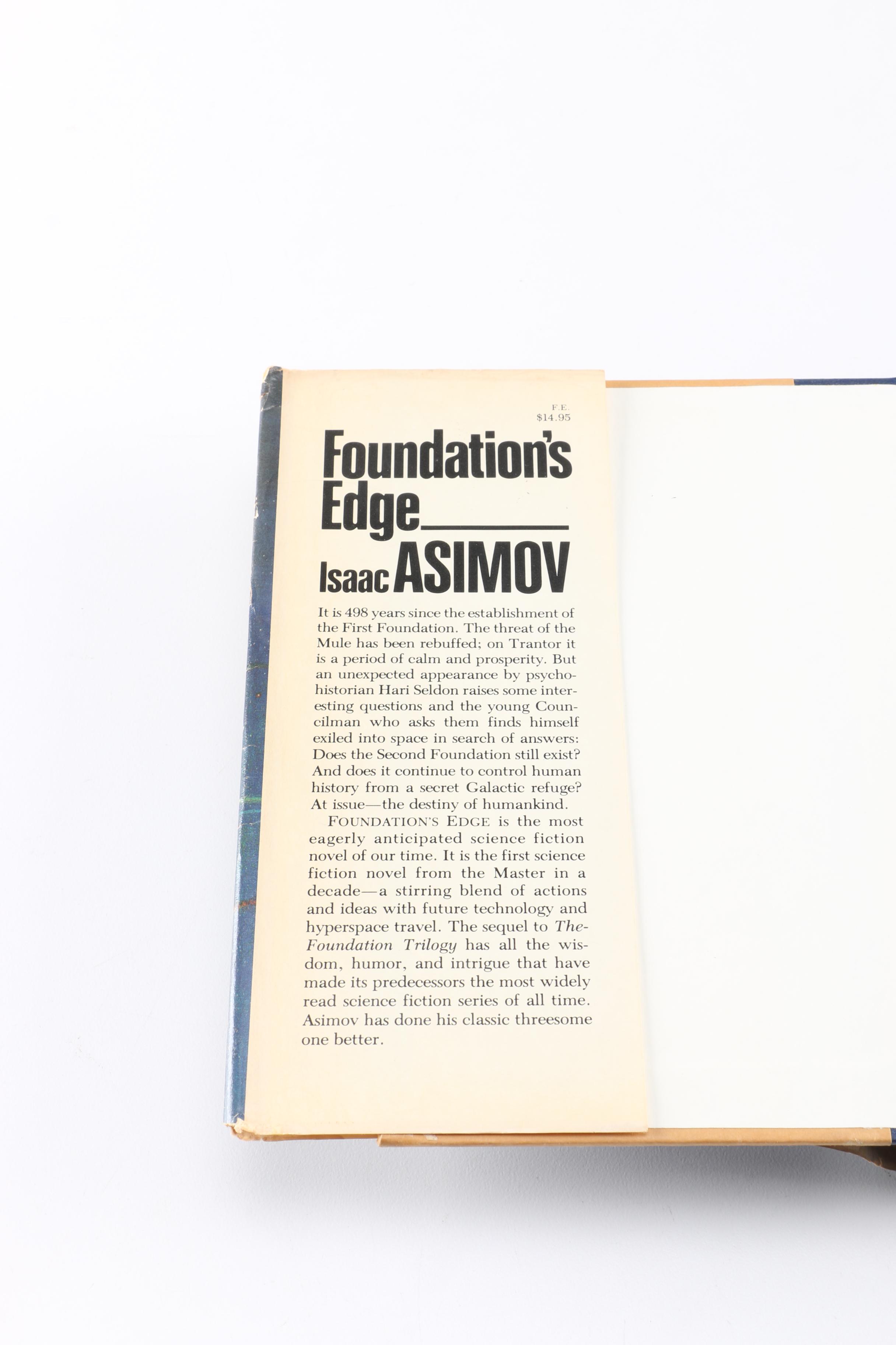 1982 Signed "Foundation's Edge" by Isaac Asimov