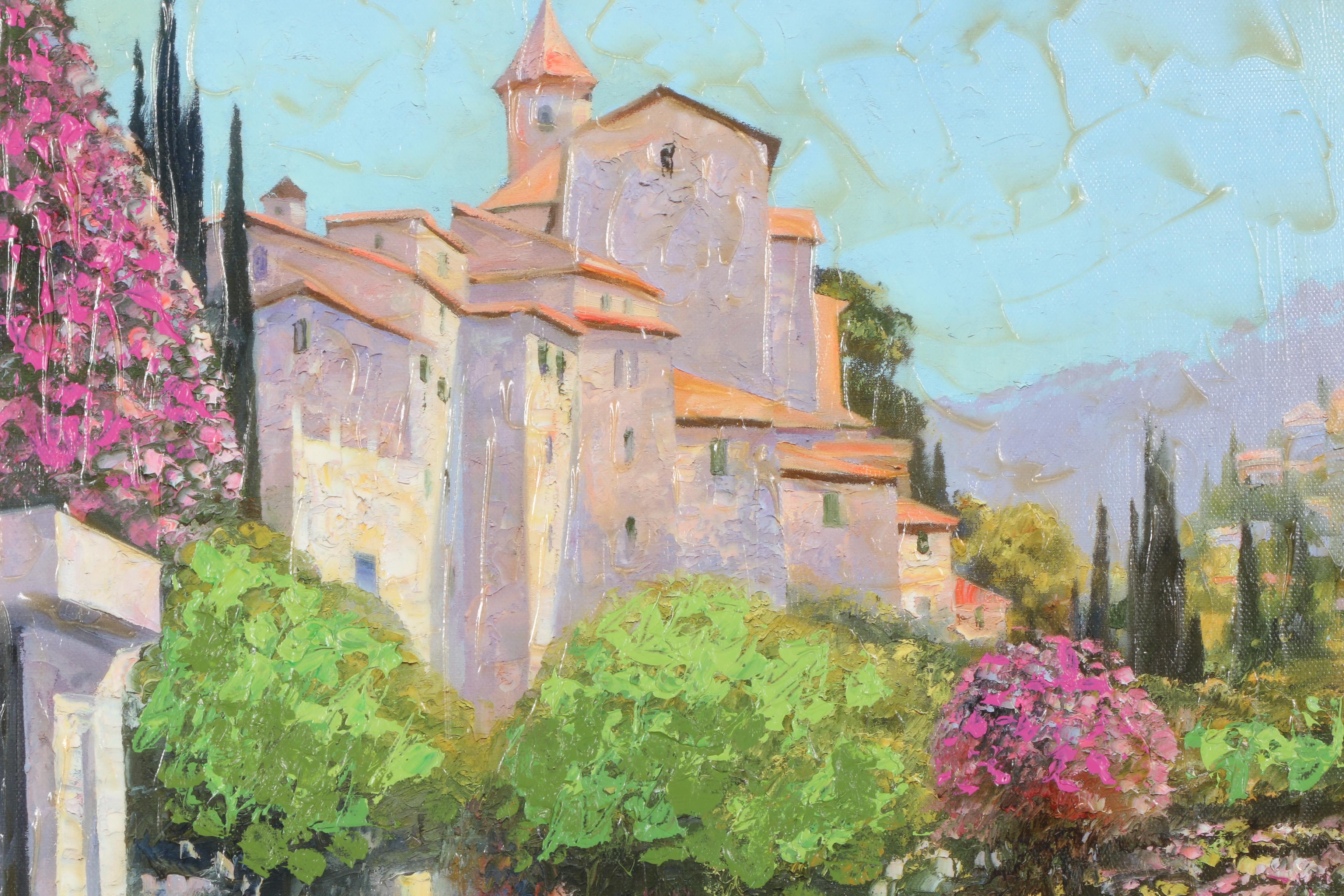 Howard Behrens Limited Editon Hand Embellished Giclée  "Blissful Burgundy"