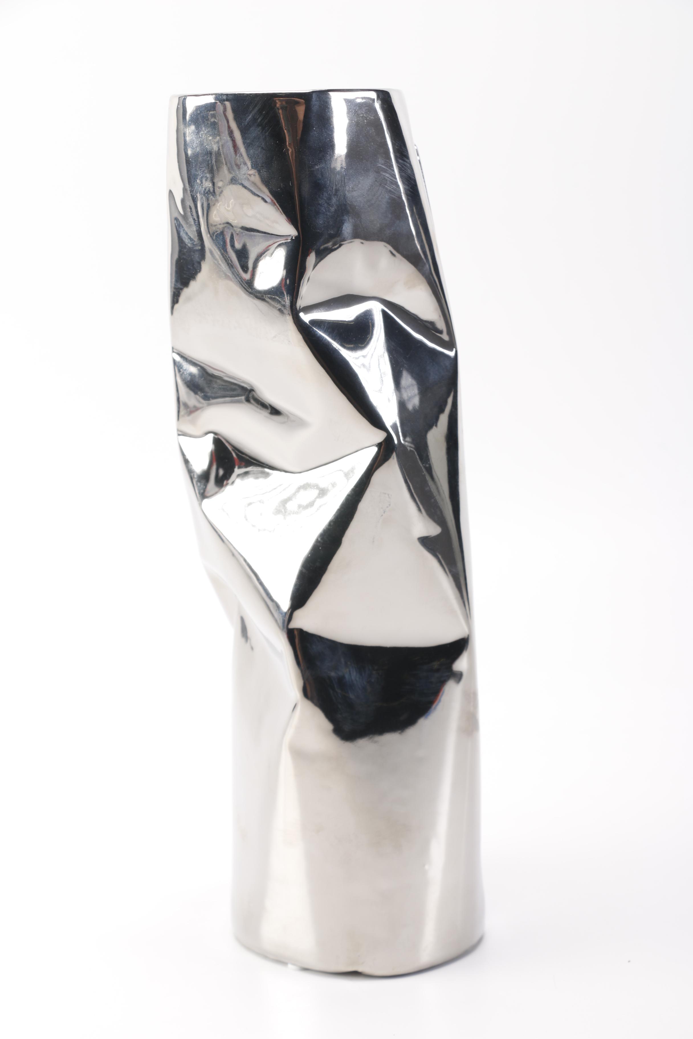 Ceramic Metallic  Vase