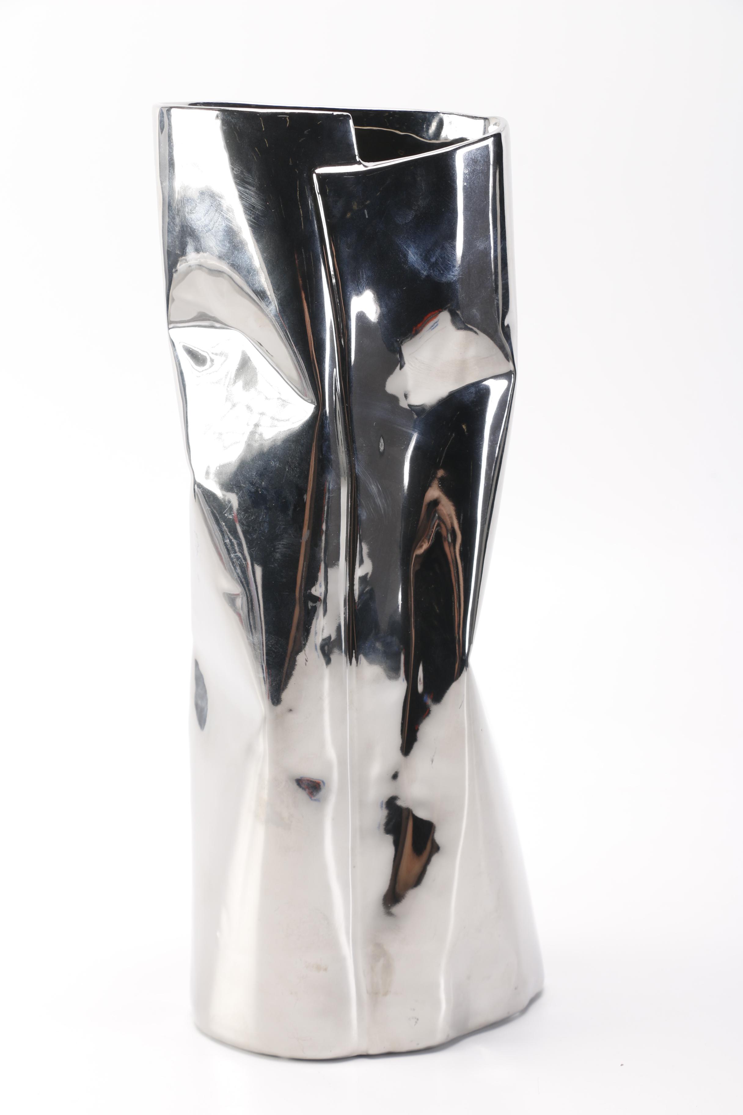 Ceramic Metallic  Vase