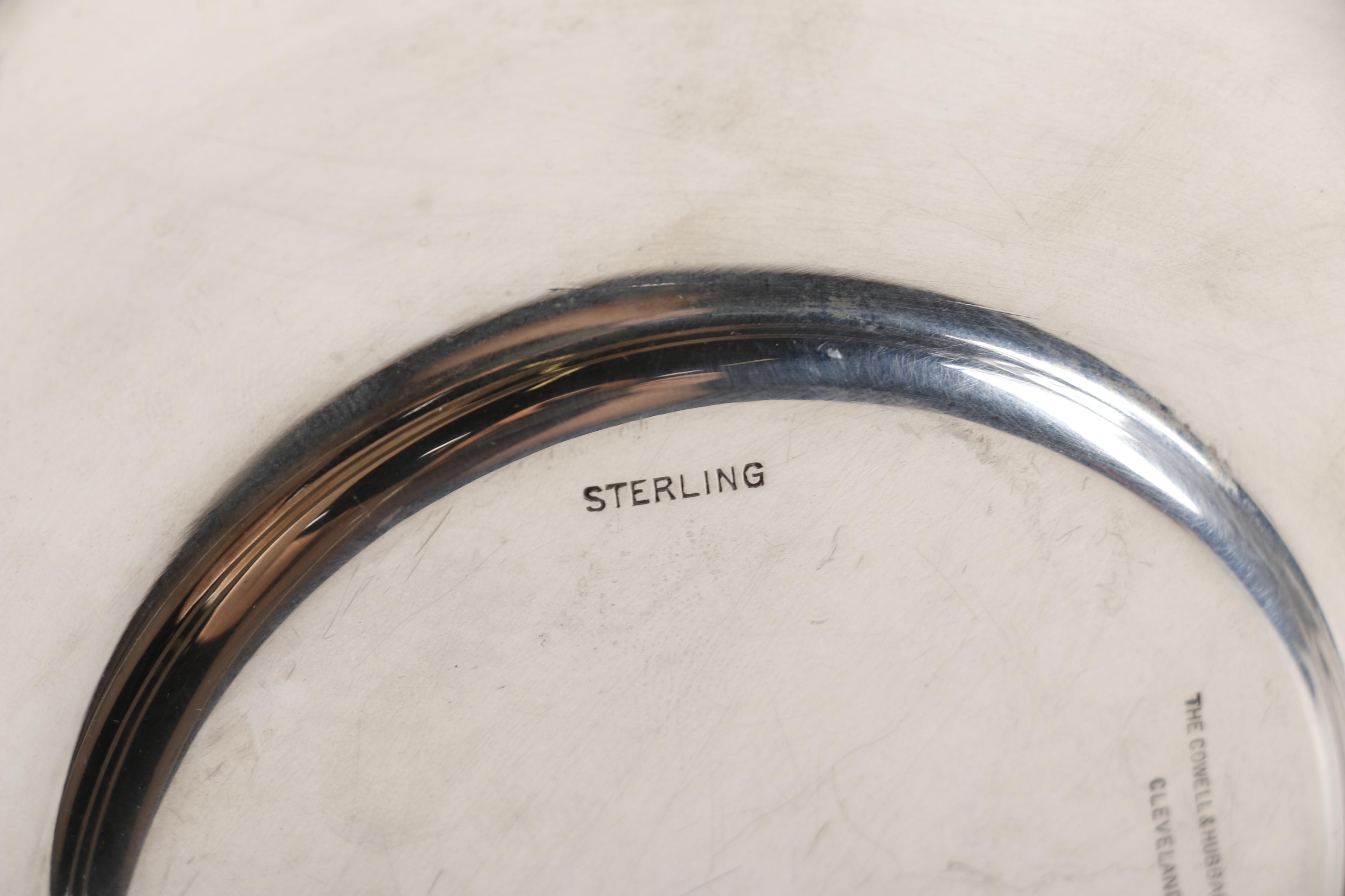 Cowell & Hubbard Co. Sterling Silver Centerpiece Bowl With Brass Insert