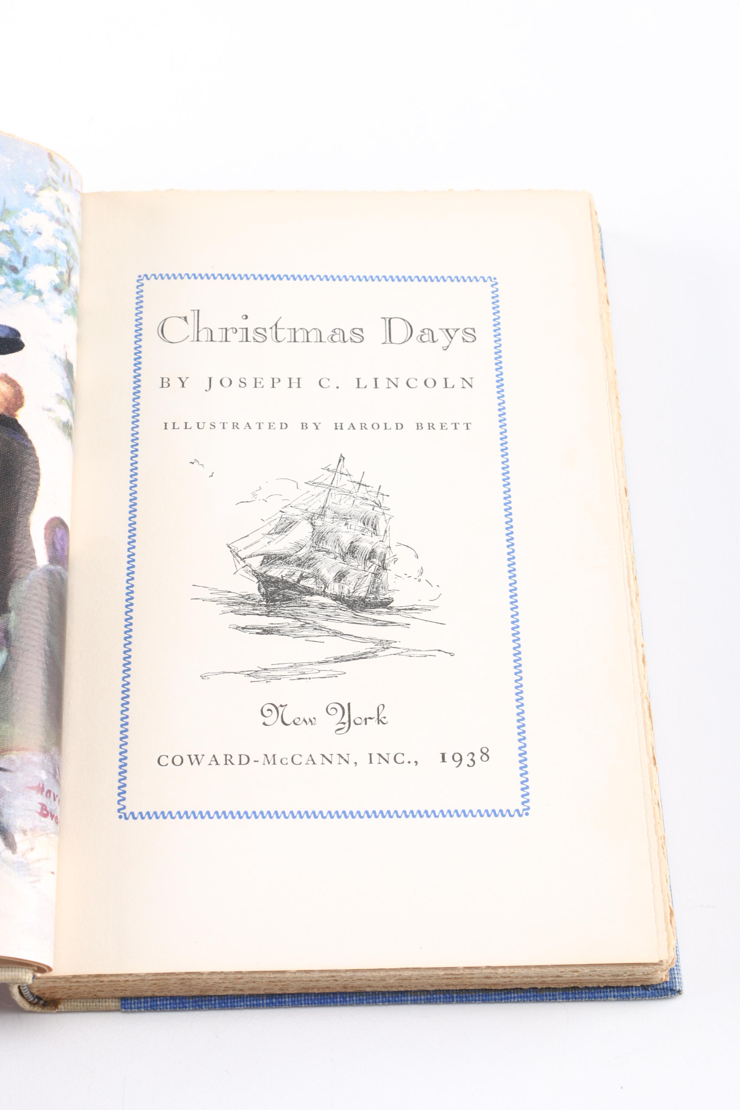 Limited Edition "Christmas Days" By Joseph C. Lincoln