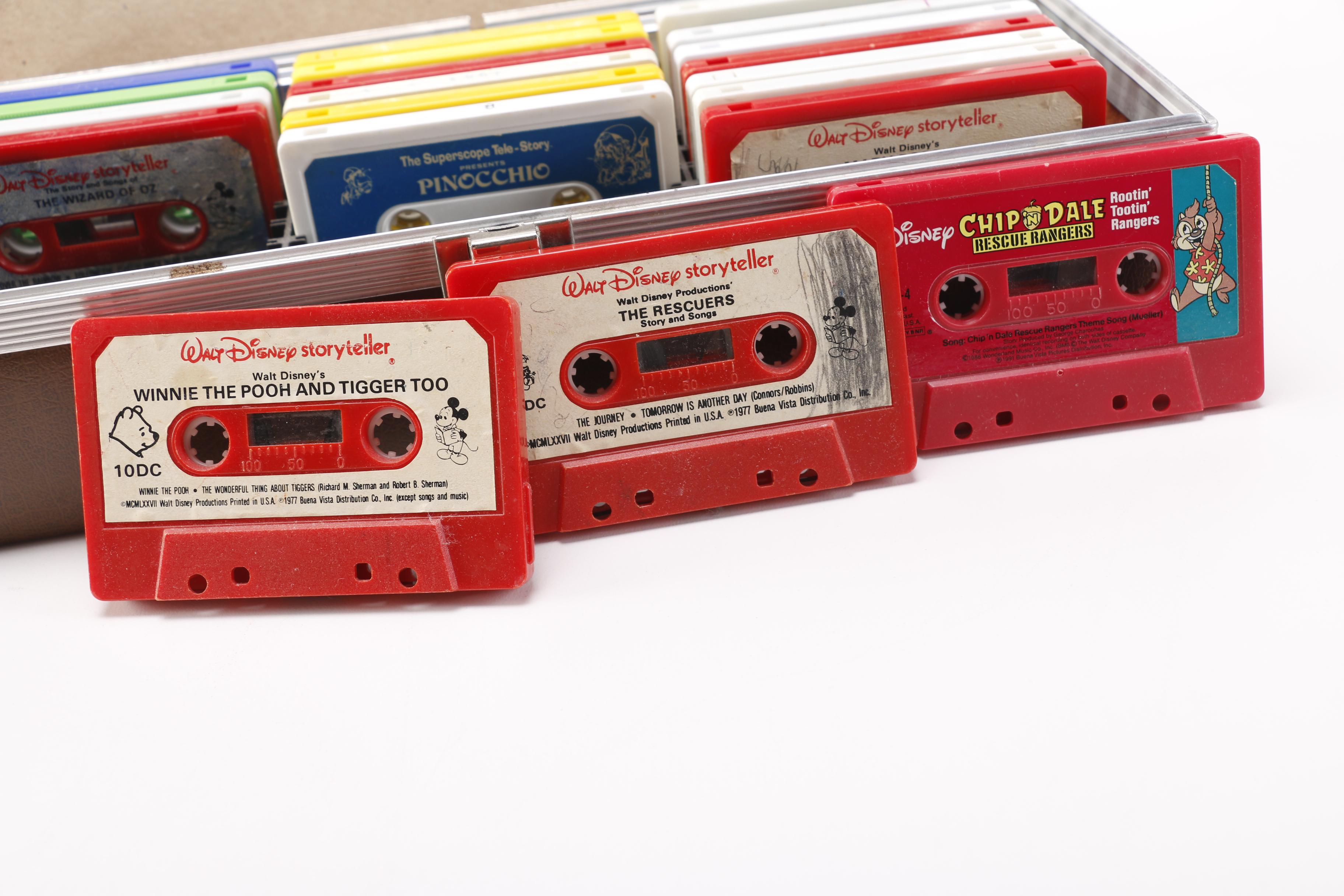 Disney, Playskool, Other Children's Cassettes and Vintage Case