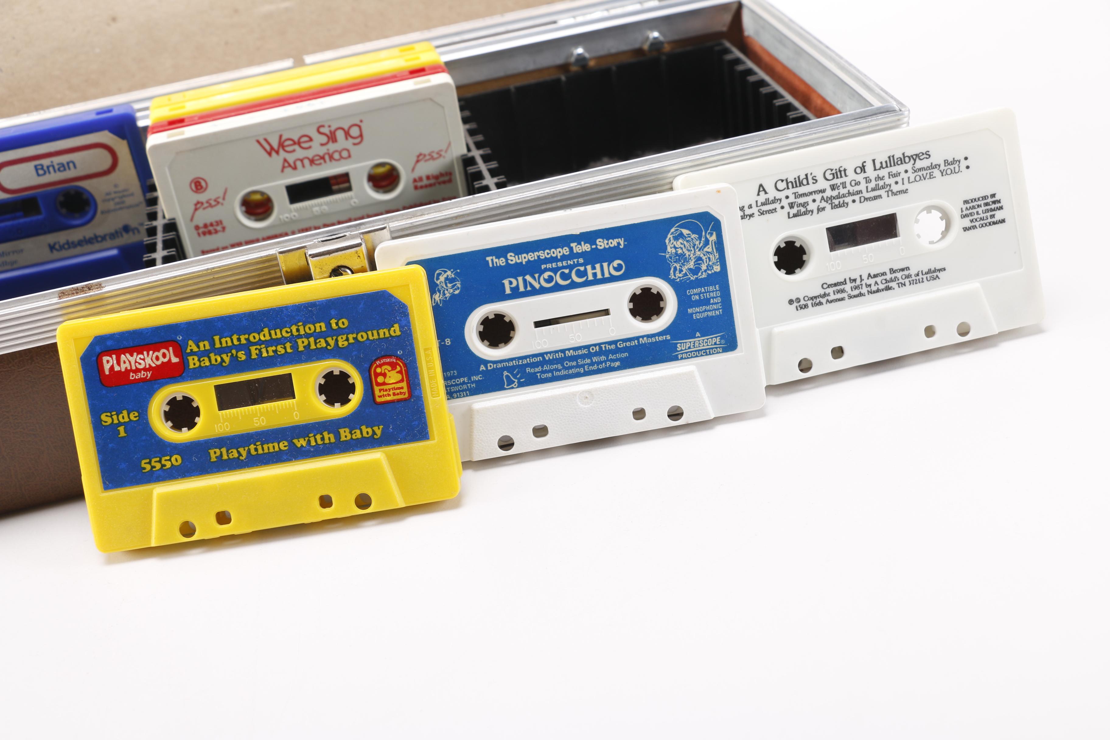 Disney, Playskool, Other Children's Cassettes and Vintage Case