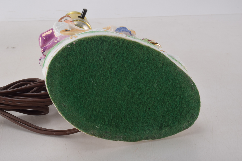 Vintage Rococo Revival Boudoir Lamps