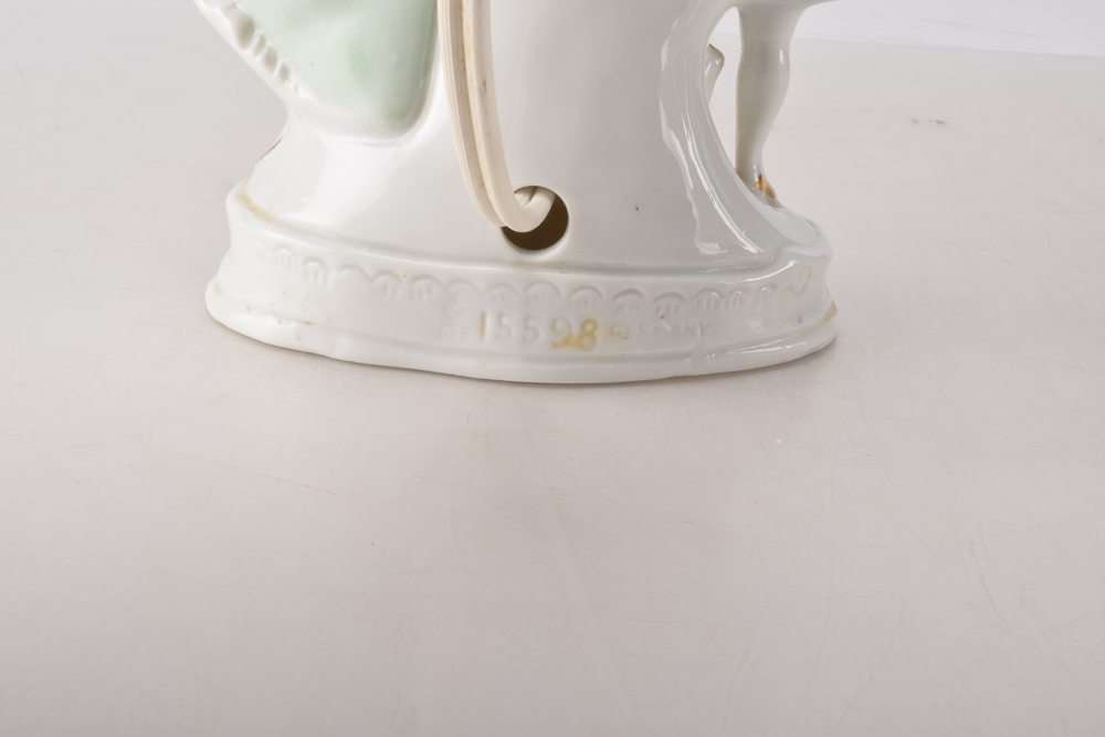 Vintage Rococo Revival Boudoir Lamps
