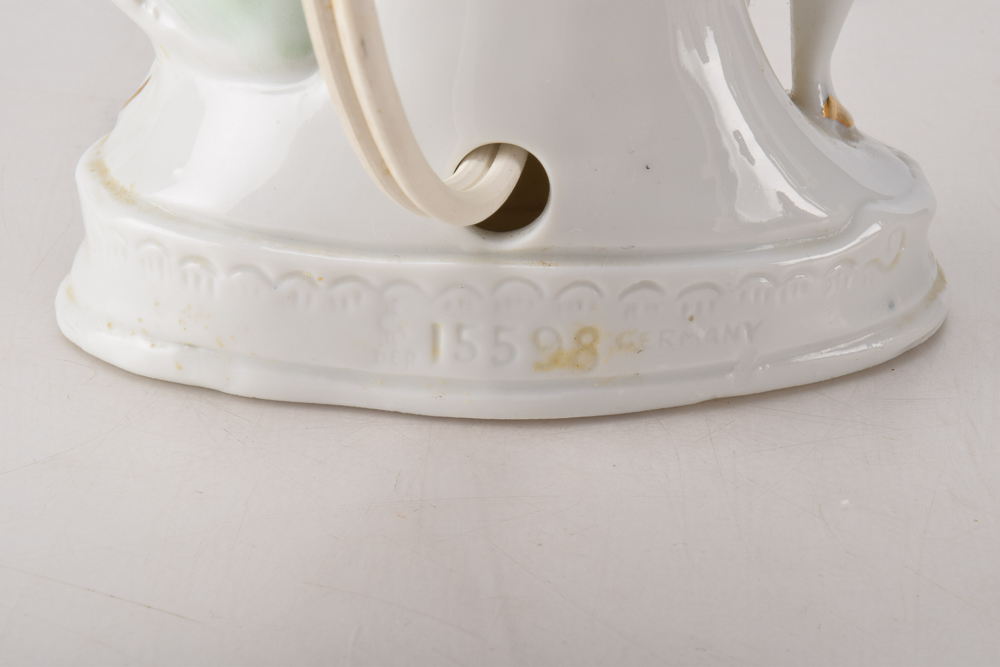 Vintage Rococo Revival Boudoir Lamps