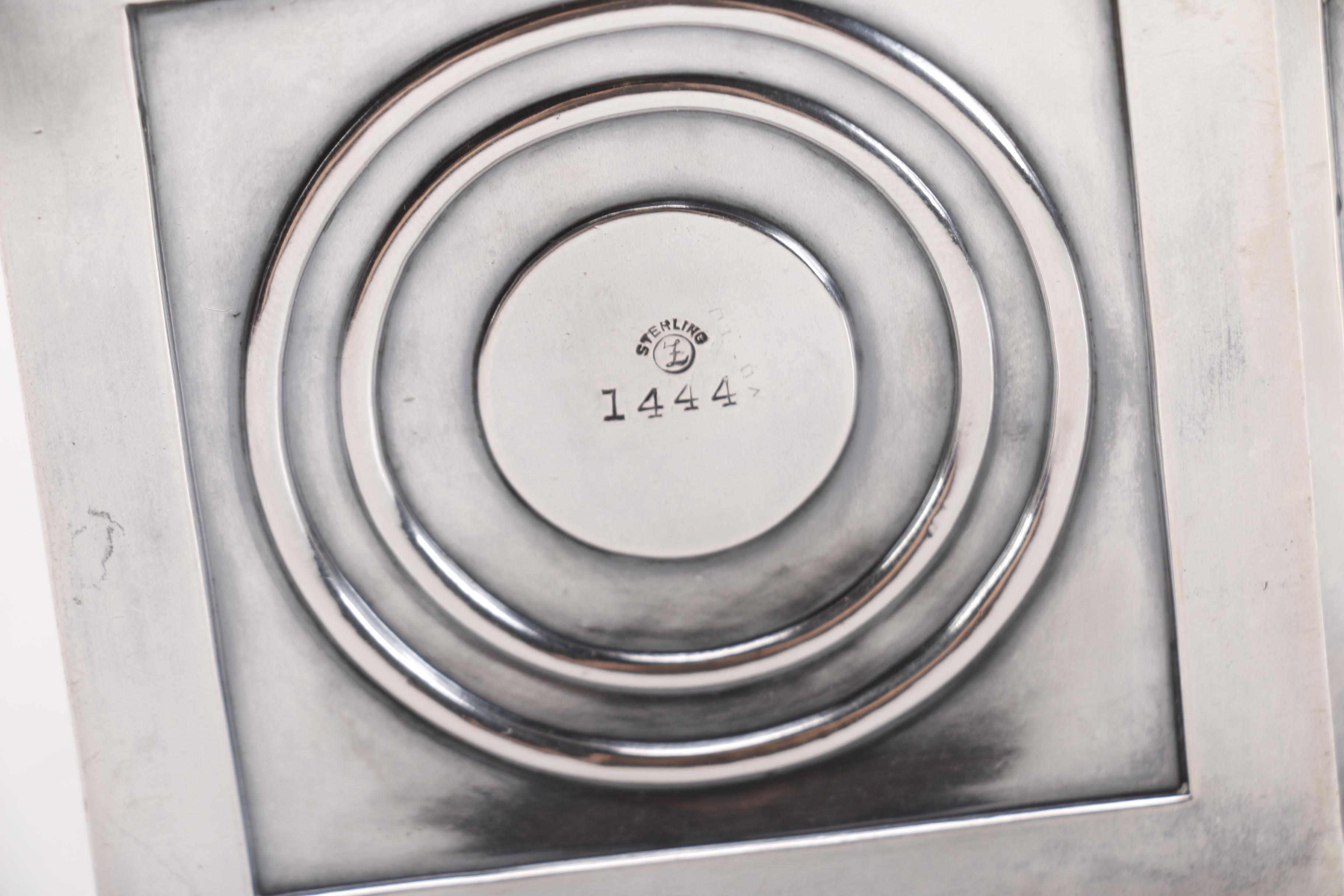 La Pierre Mfg Co. Weighted Sterling Pedestal Candlesticks