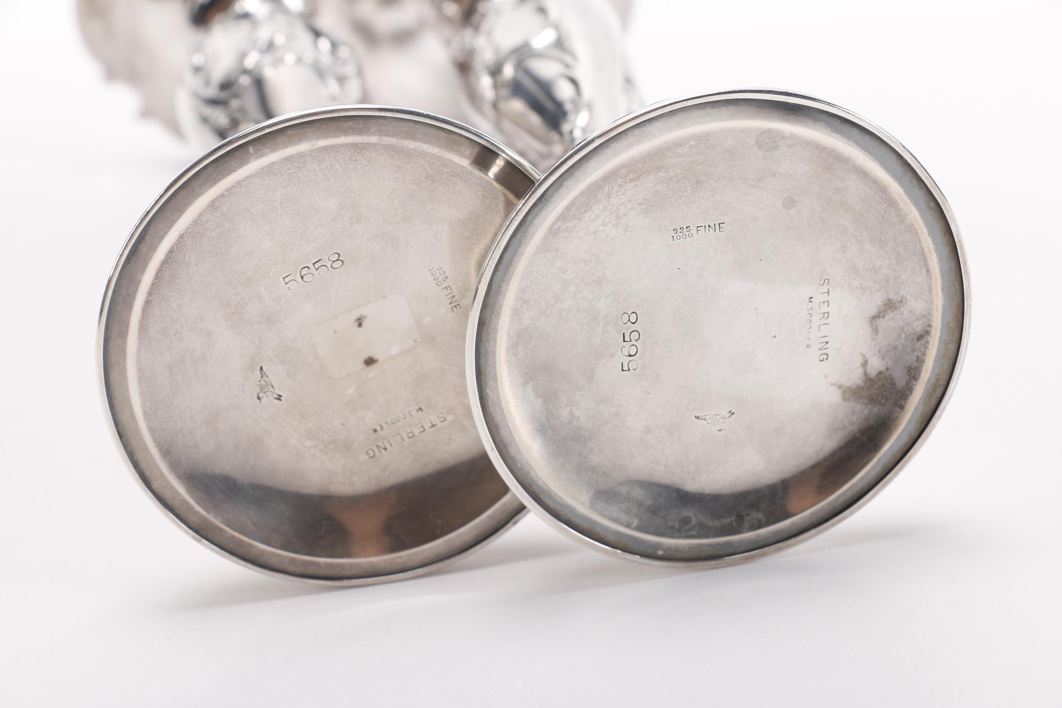 Mauser Manufacturing Co. Sterling Candlesticks