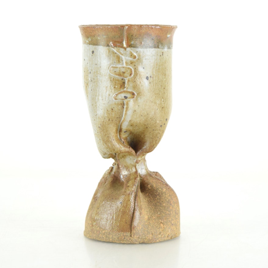 Original Tuska Art Pottery Chalice