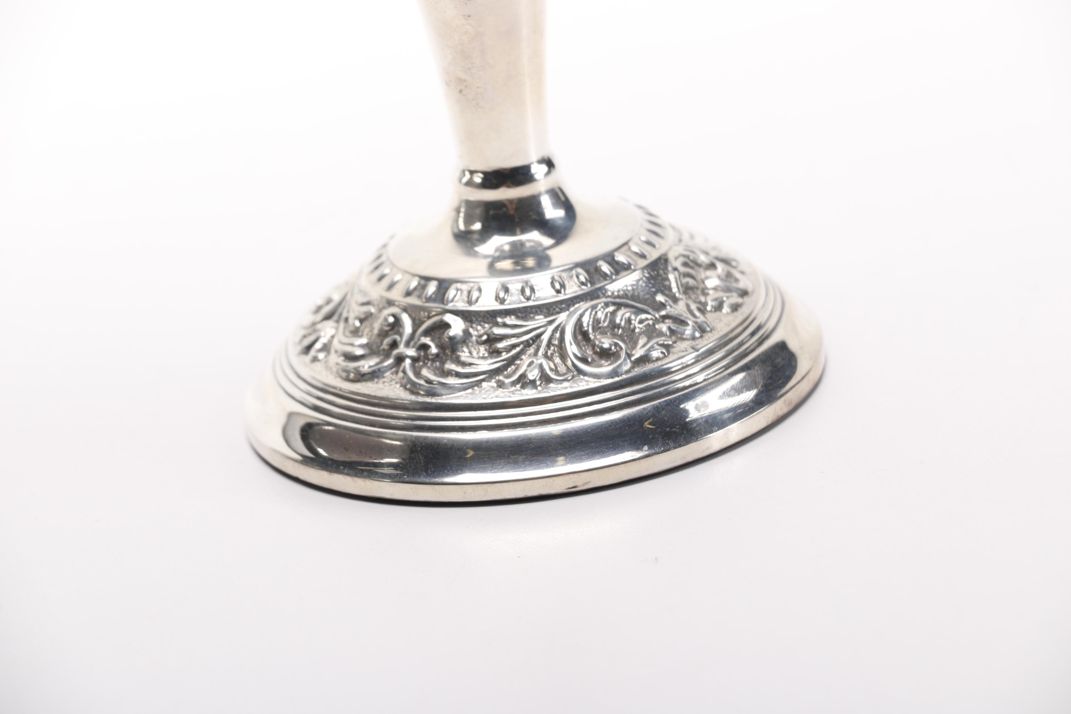 W I Broadway & Co. Weighted Sterling Candlesticks