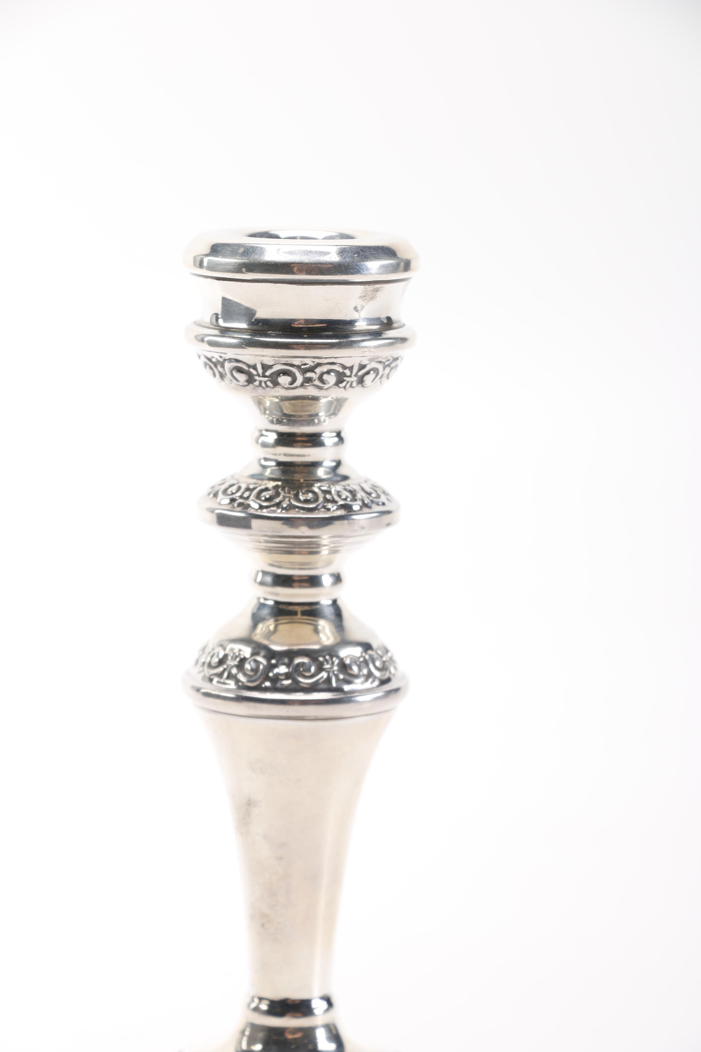 W I Broadway & Co. Weighted Sterling Candlesticks