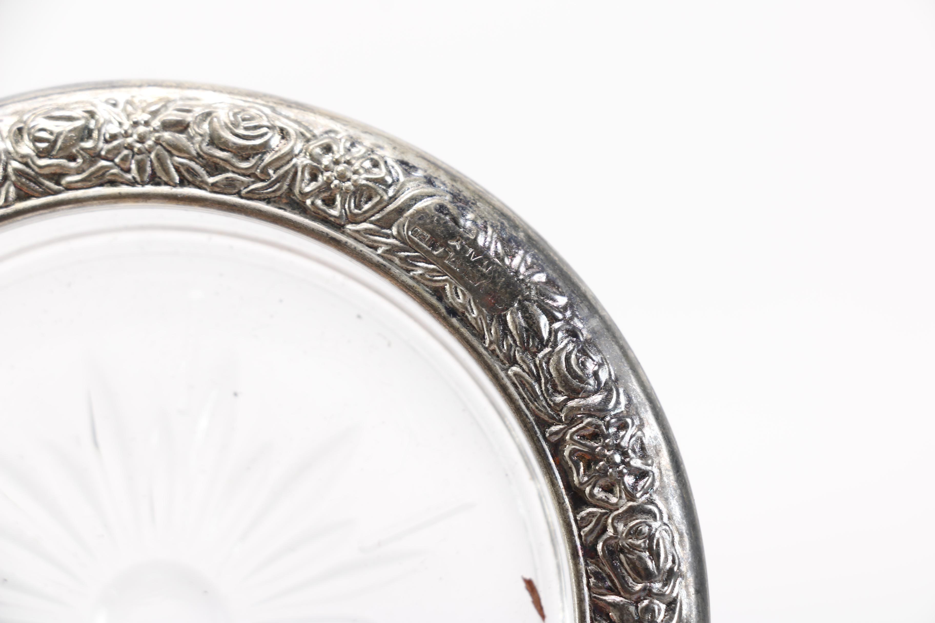 Silver Plated Drink Coasters and Wine Cooler featuring Towle