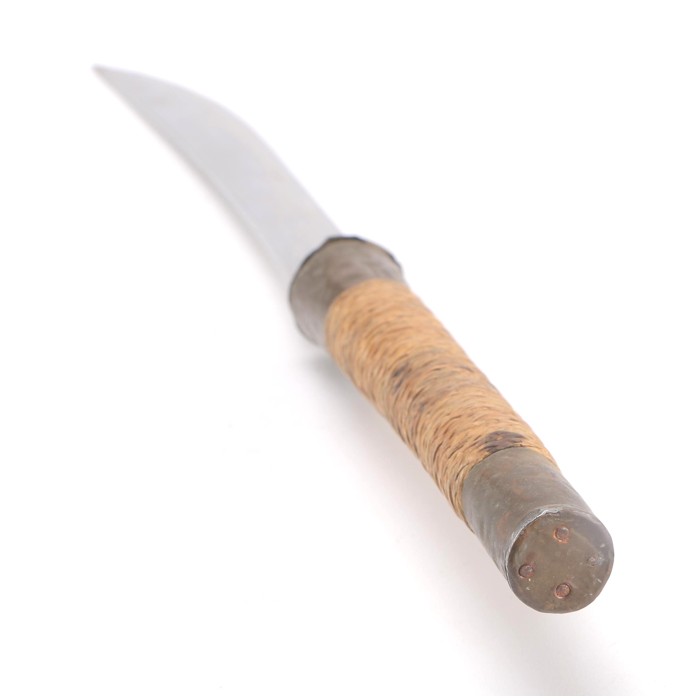 Thai Daab Sword With Bamboo Sheath