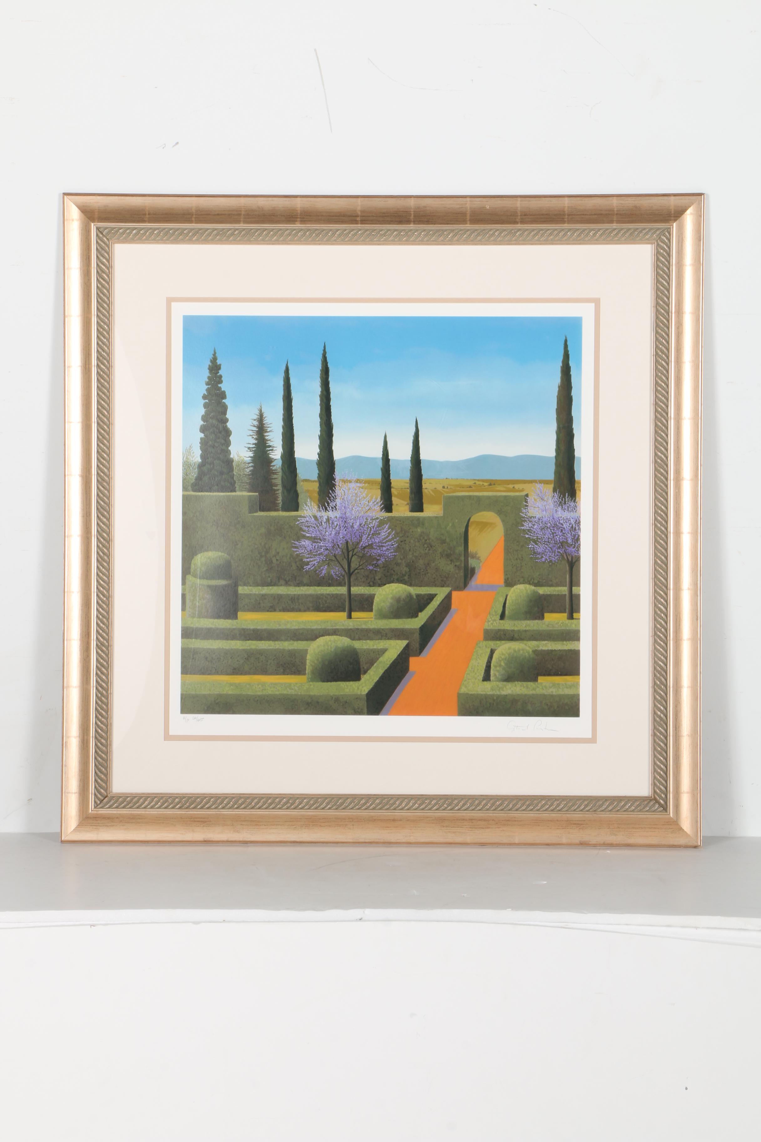 Astrid Preston Limited Edition Artist Proof Serigraph "Morning Garden"