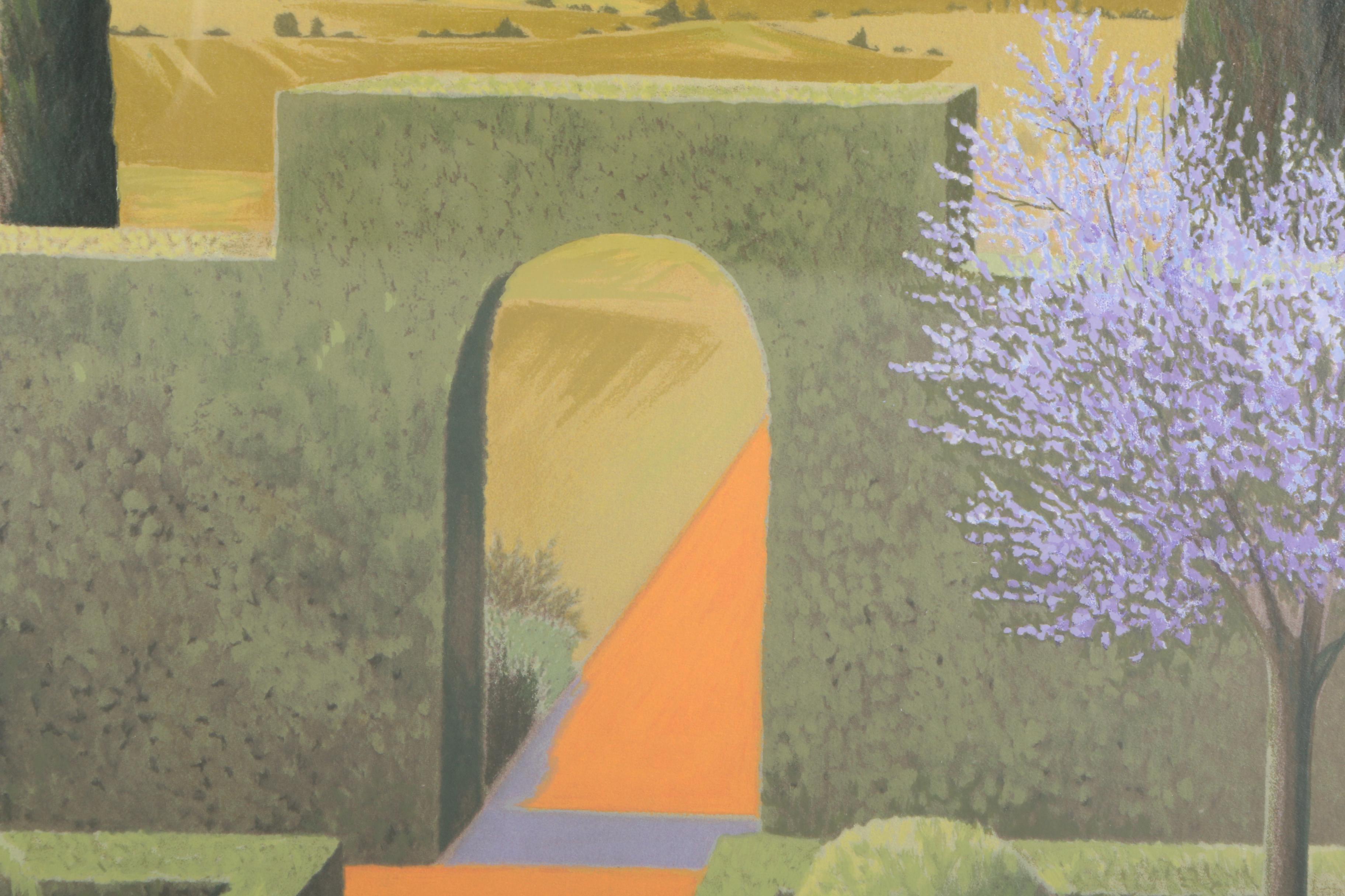 Astrid Preston Limited Edition Artist Proof Serigraph "Morning Garden"