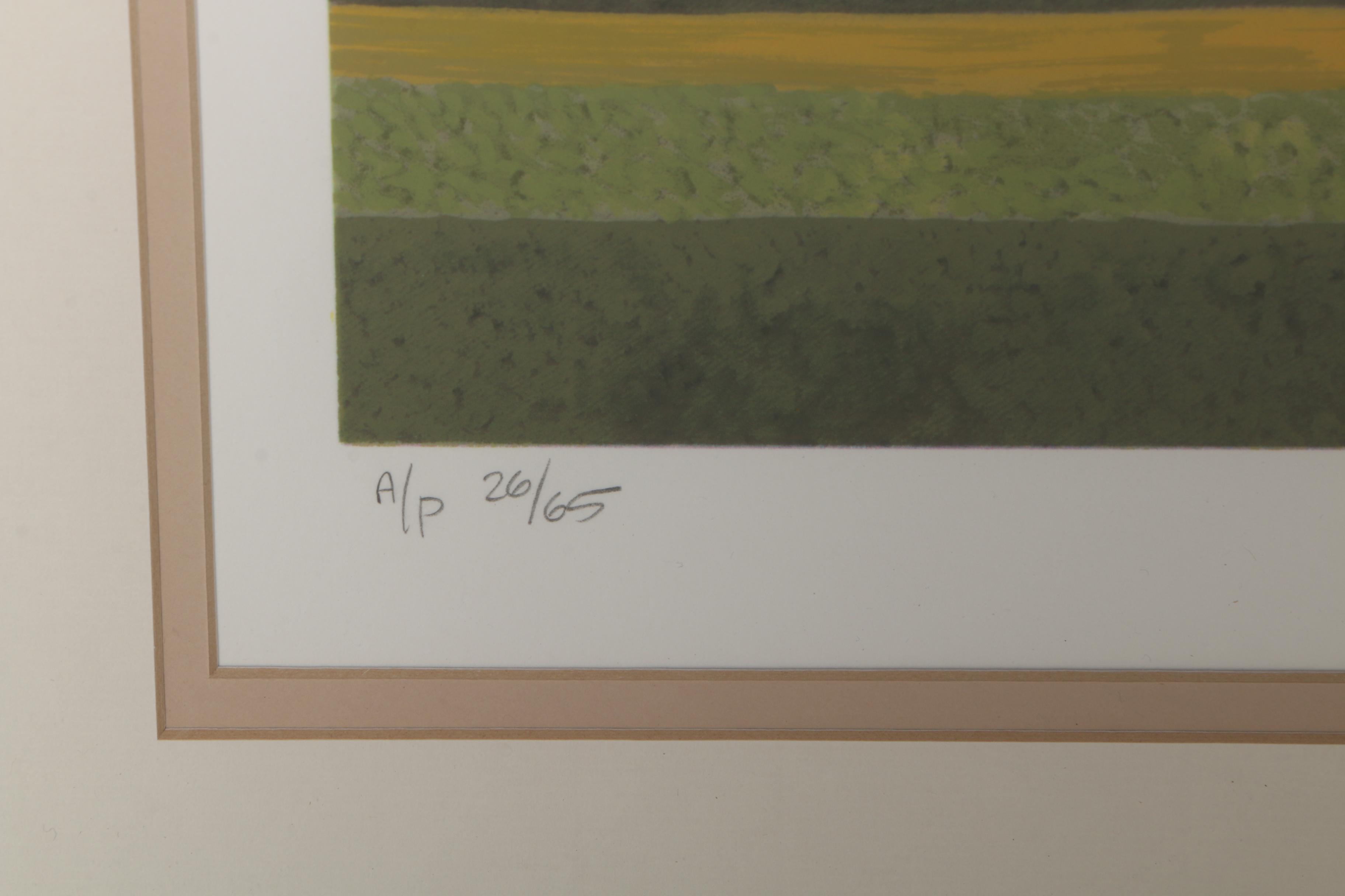 Astrid Preston Limited Edition Artist Proof Serigraph "Morning Garden"