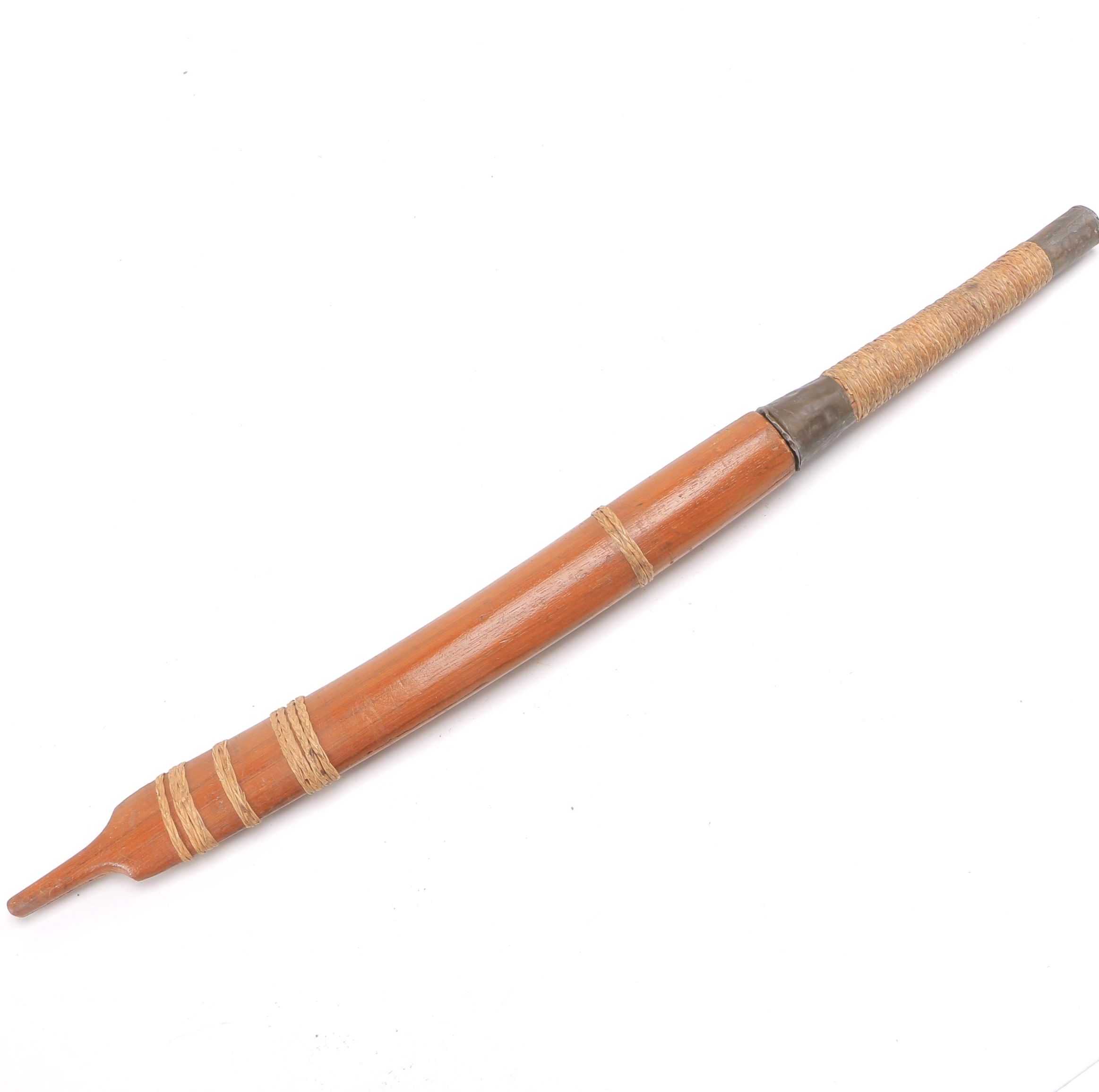 Thai Daab Sword With Bamboo Sheath