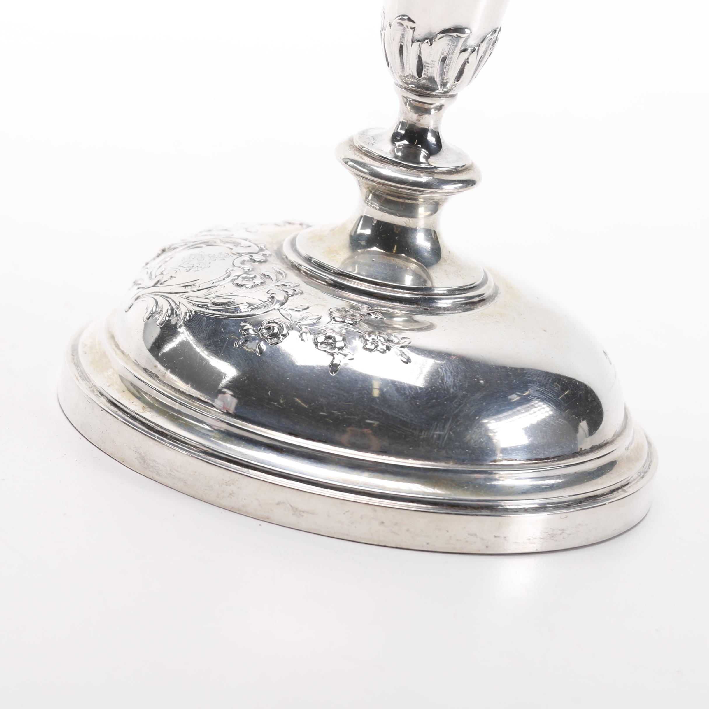 Austria-Hungary Josef Carl von Klinkosch 800 Silver Candlesticks