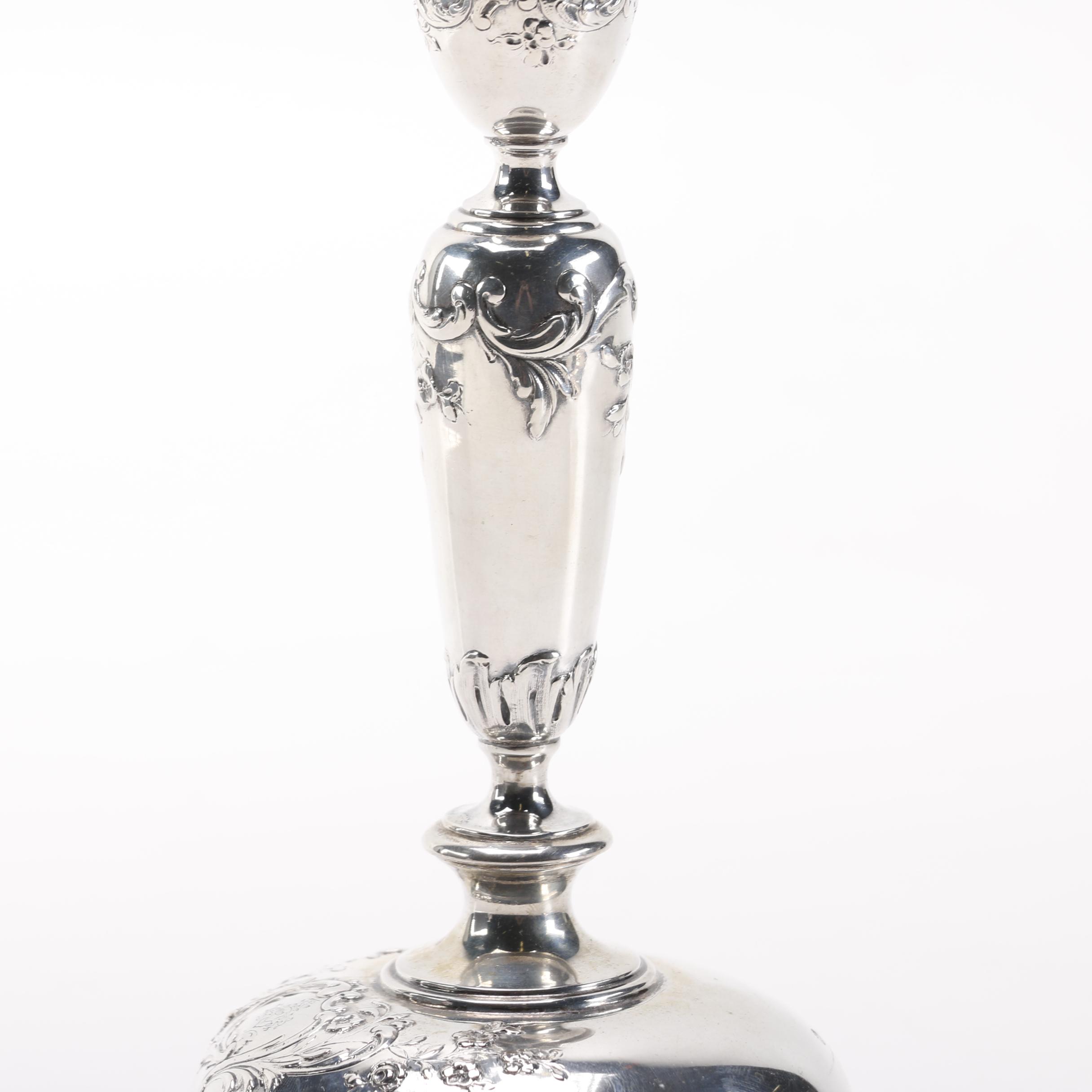 Austria-Hungary Josef Carl von Klinkosch 800 Silver Candlesticks