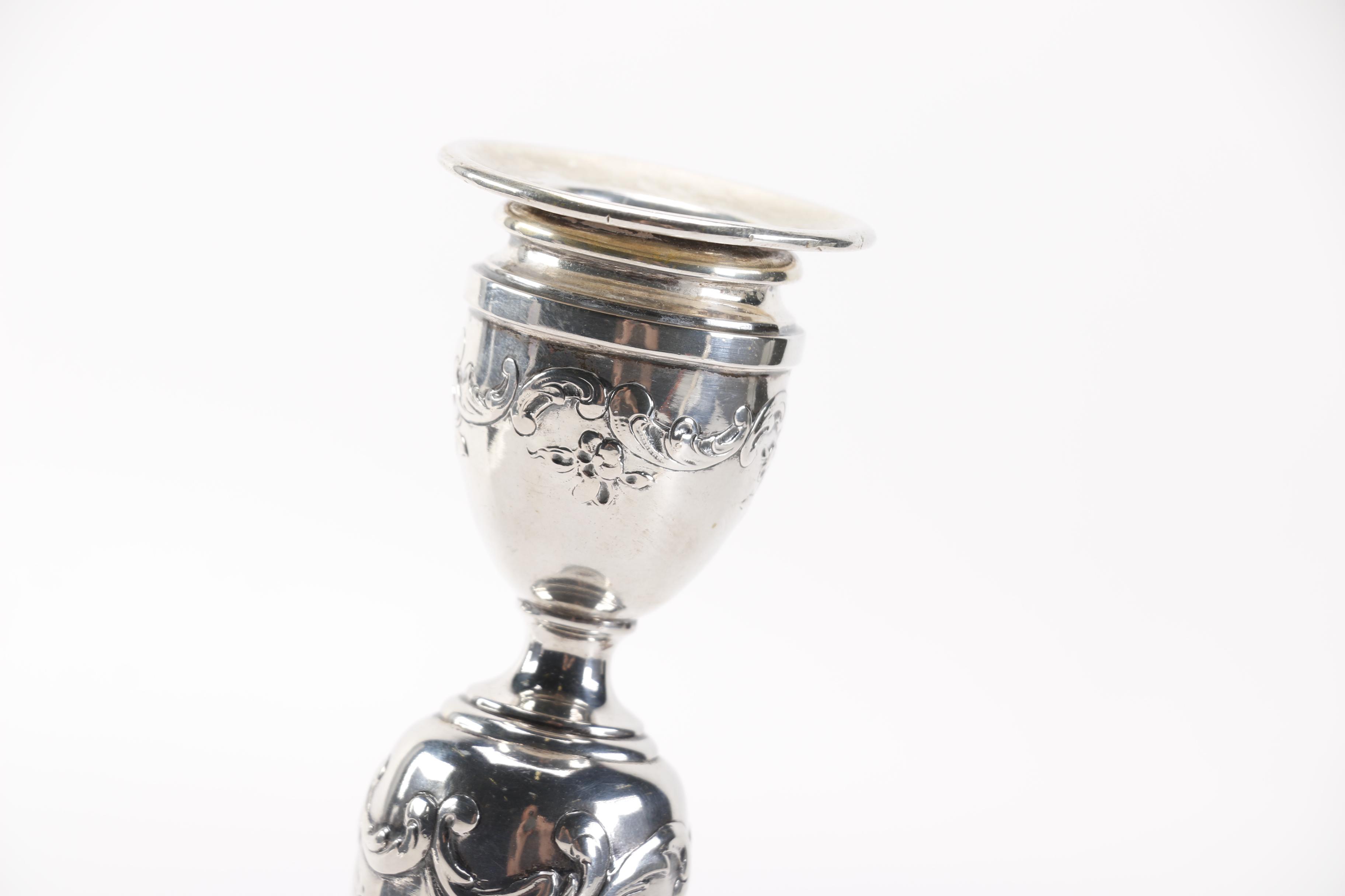 Austria-Hungary Josef Carl von Klinkosch 800 Silver Candlesticks