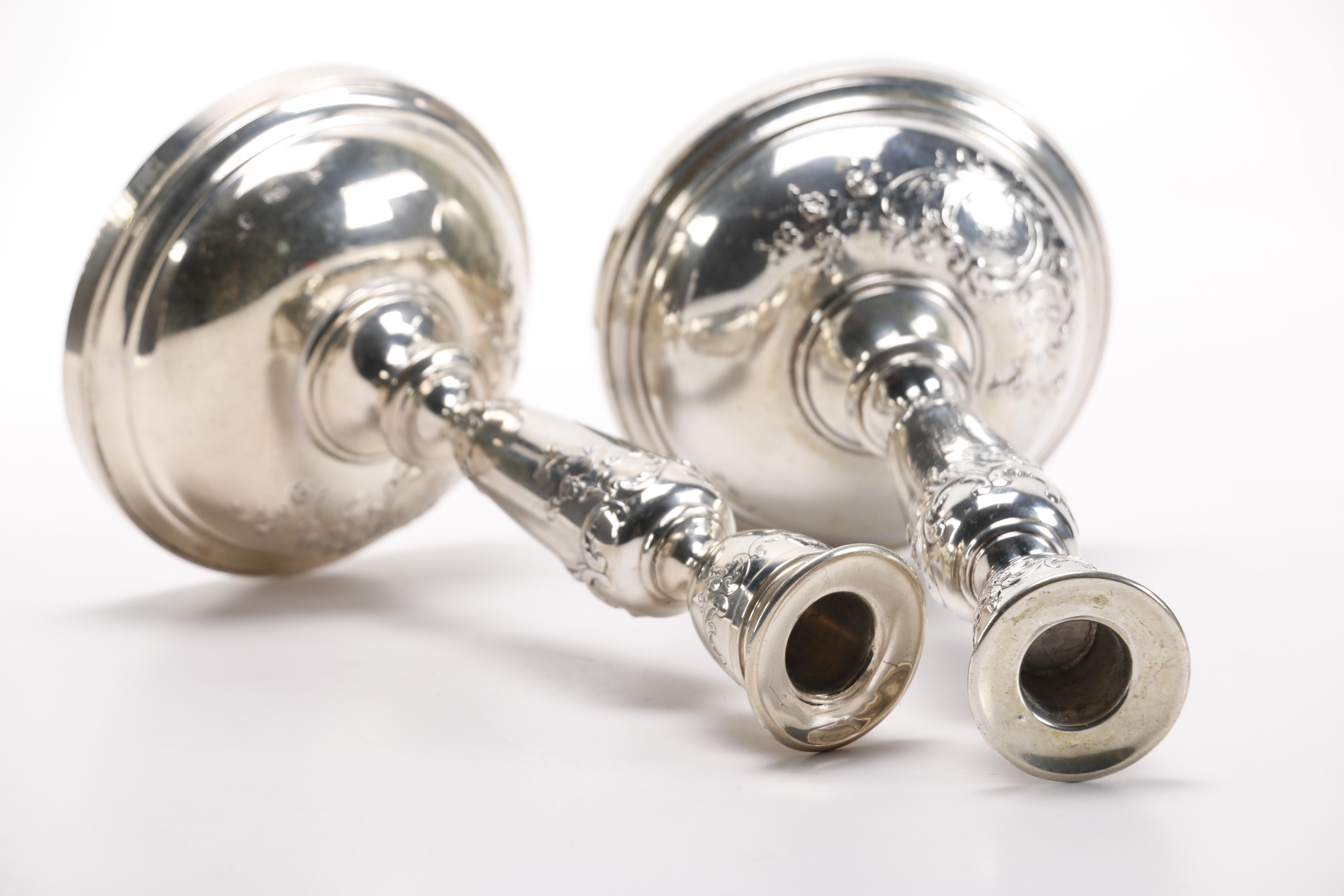 Austria-Hungary Josef Carl von Klinkosch 800 Silver Candlesticks