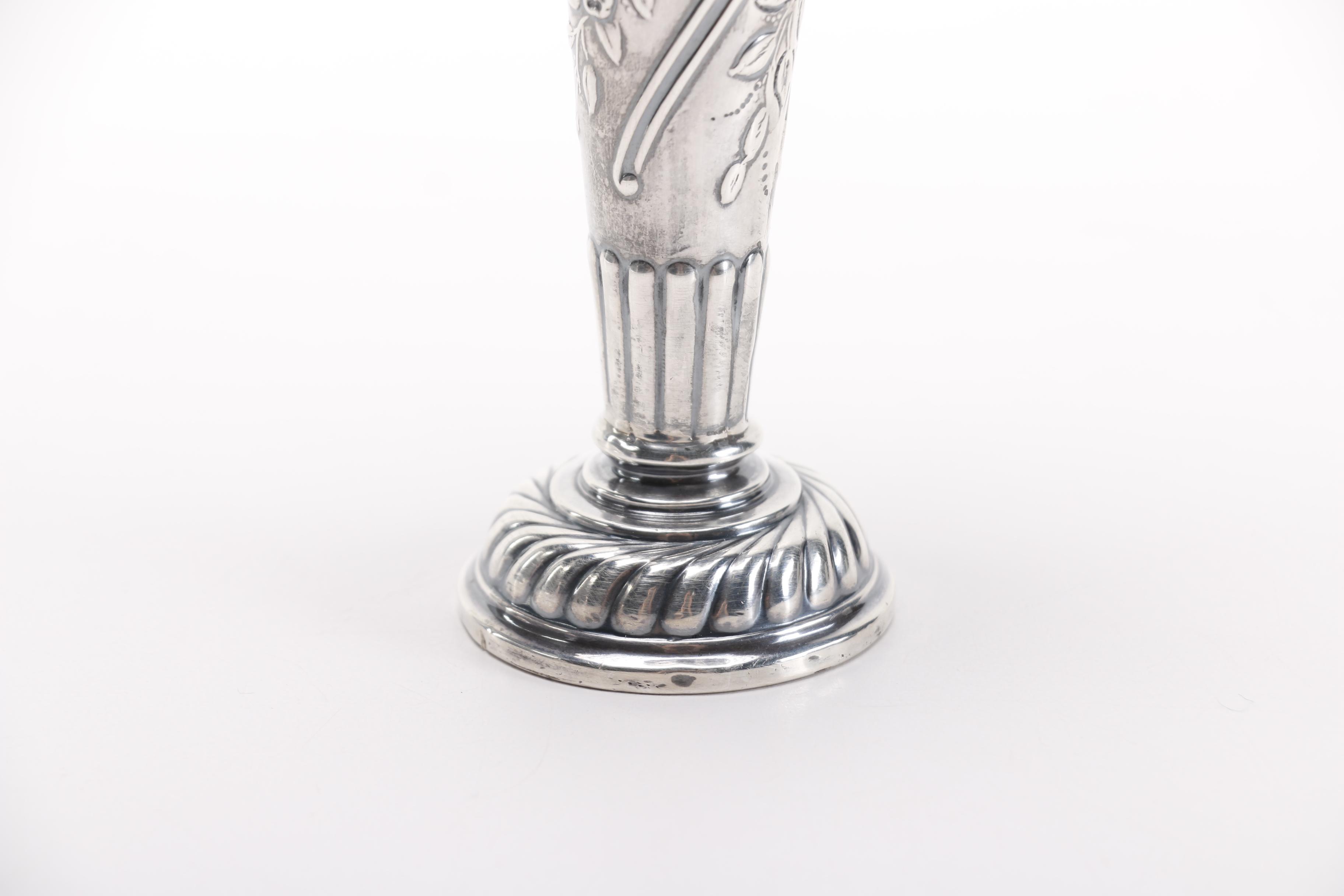 1898 William Comyns Weighted Sterling Vase