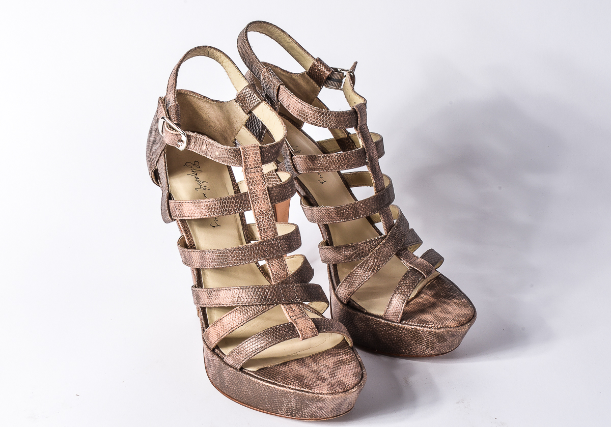 Elizabeth and James Manic Gladiator Platform Sandals