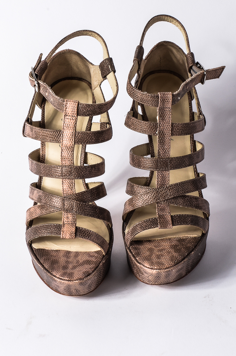Elizabeth and James Manic Gladiator Platform Sandals