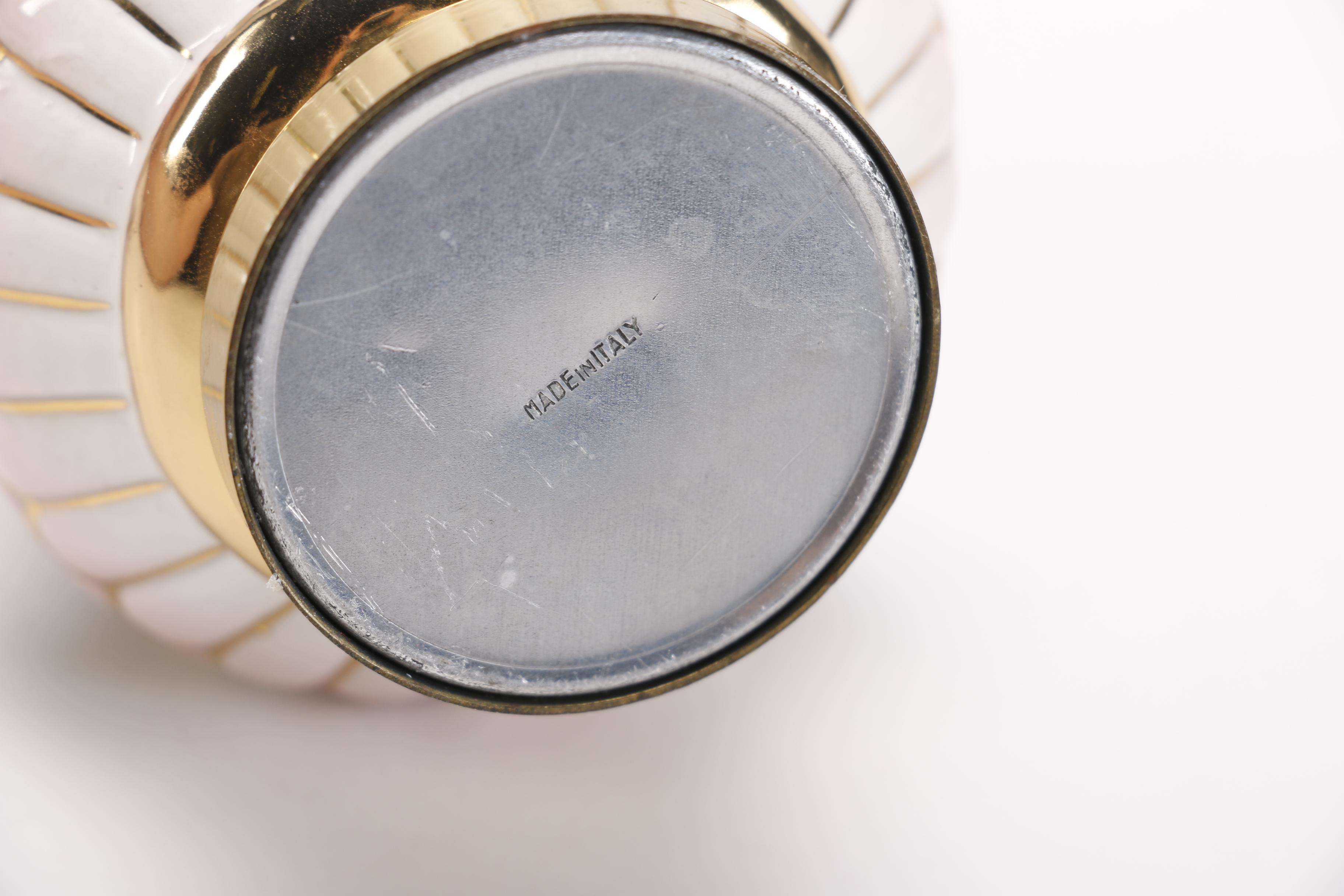 Capodimonte Salt and Pepper Set with a Lenox Dish