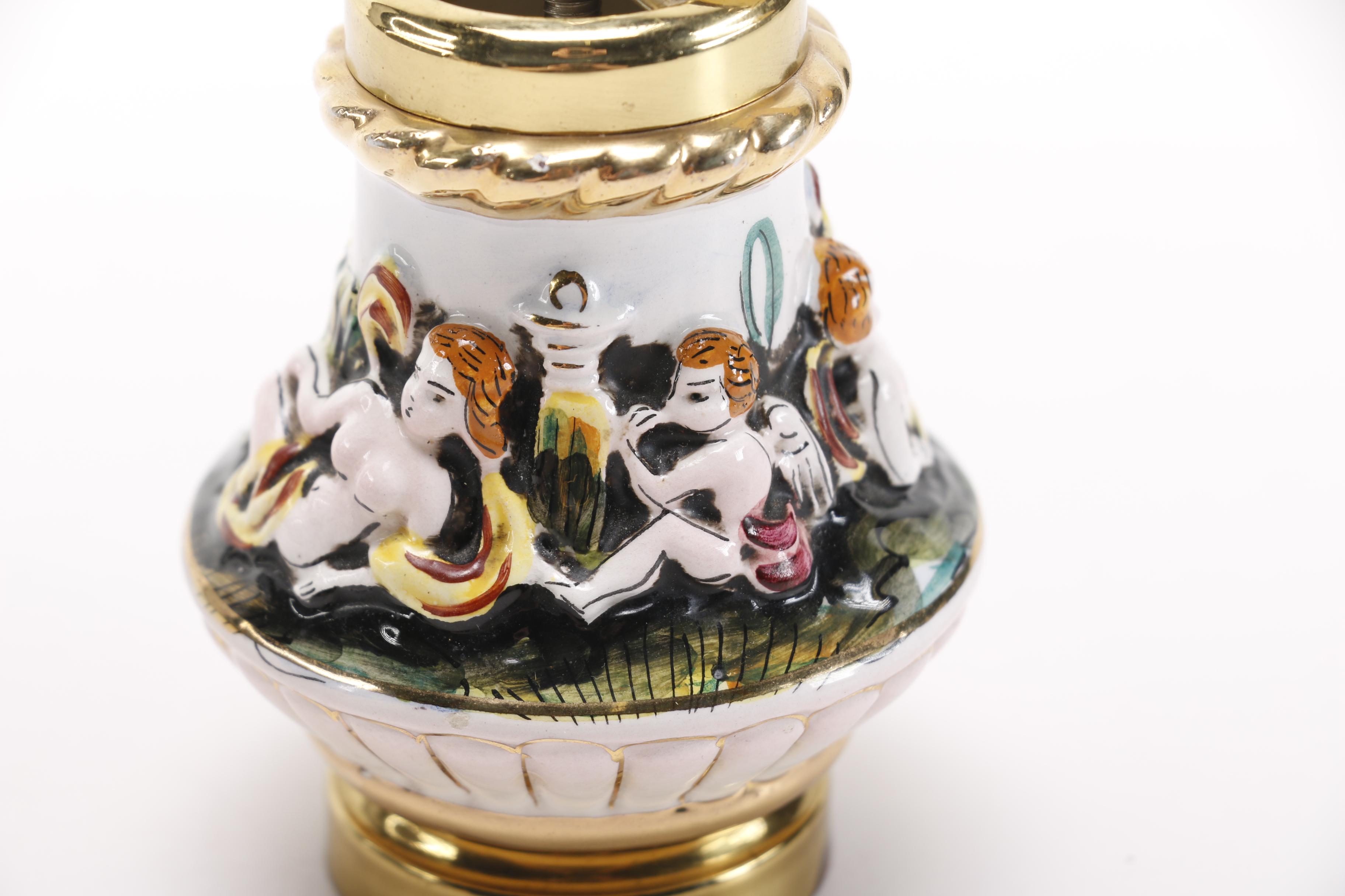 Capodimonte Salt and Pepper Set with a Lenox Dish