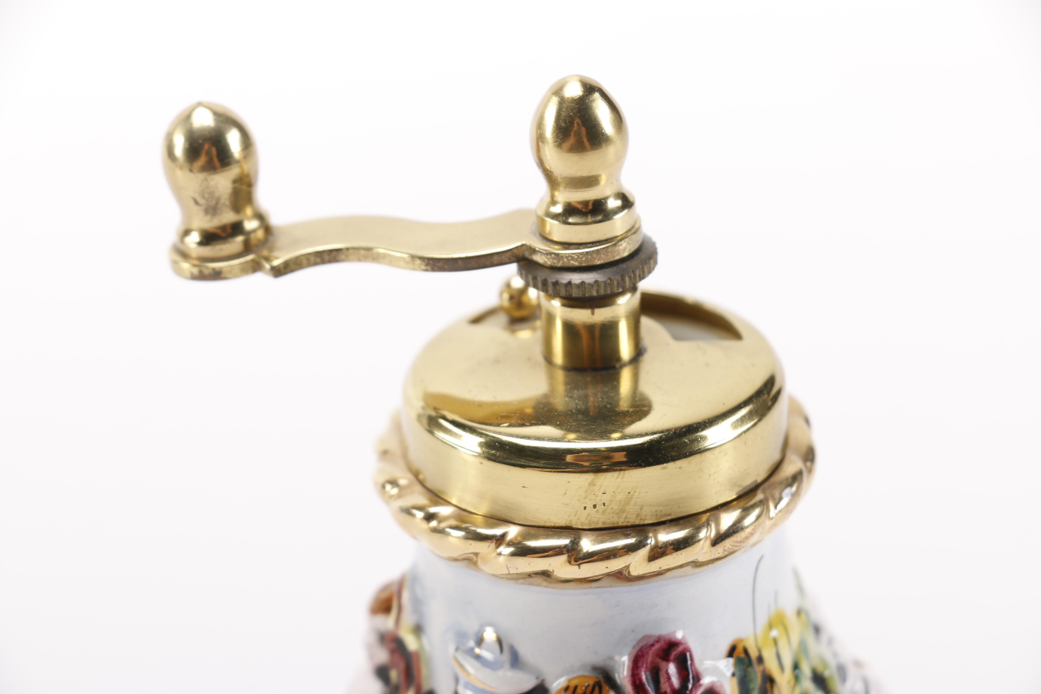 Capodimonte Salt and Pepper Set with a Lenox Dish