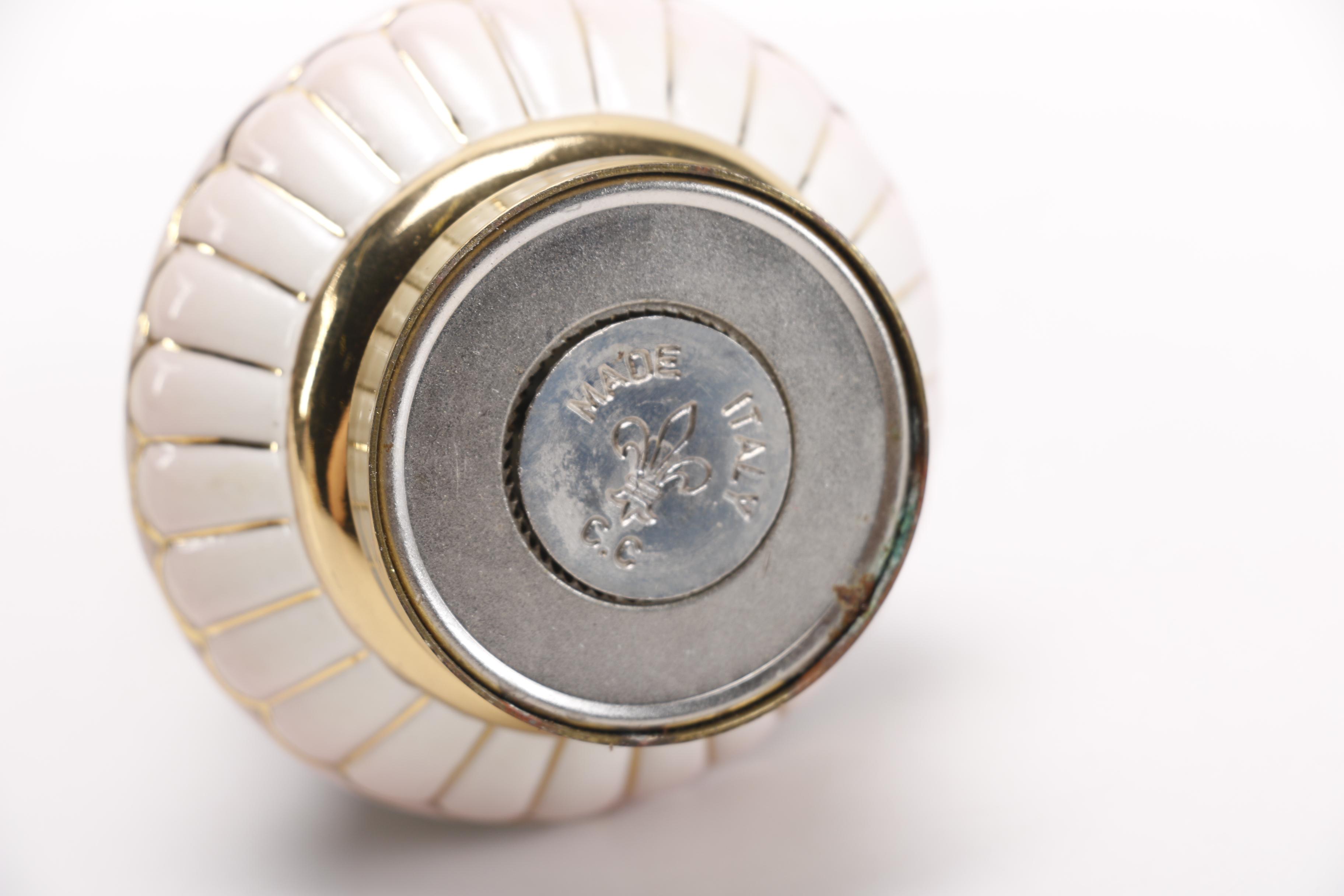 Capodimonte Salt and Pepper Set with a Lenox Dish