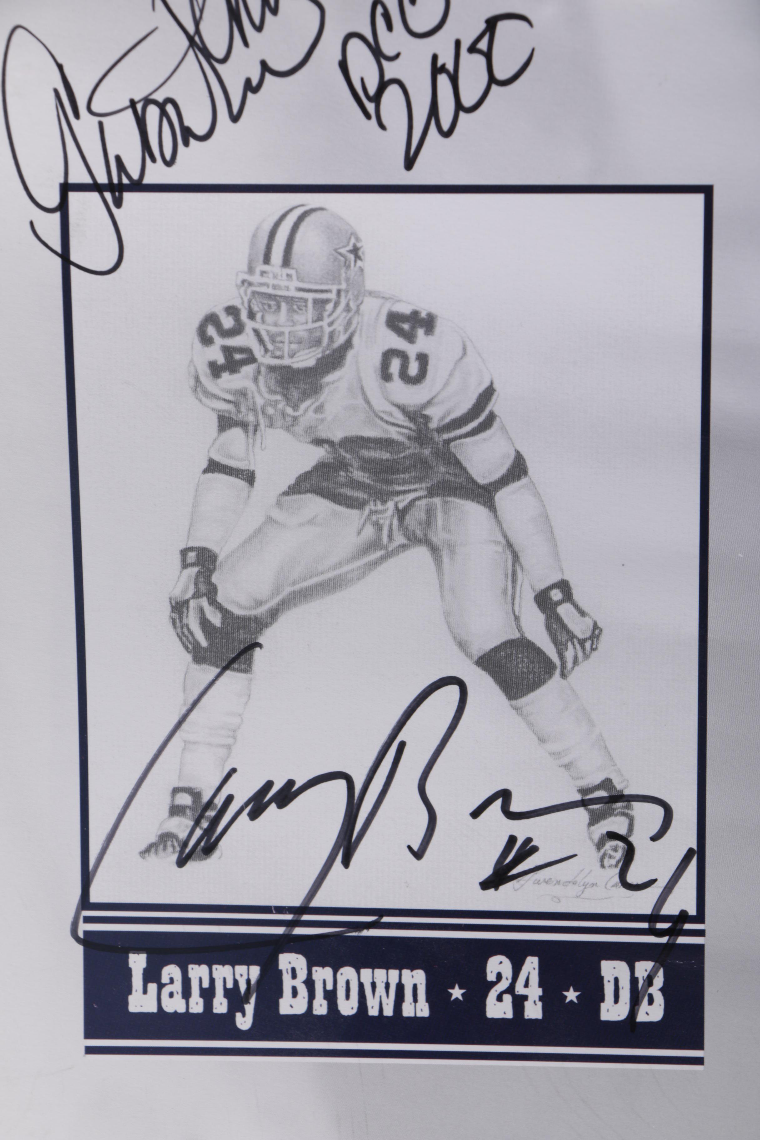 Dallas Cowboys Legends Autographed Poster