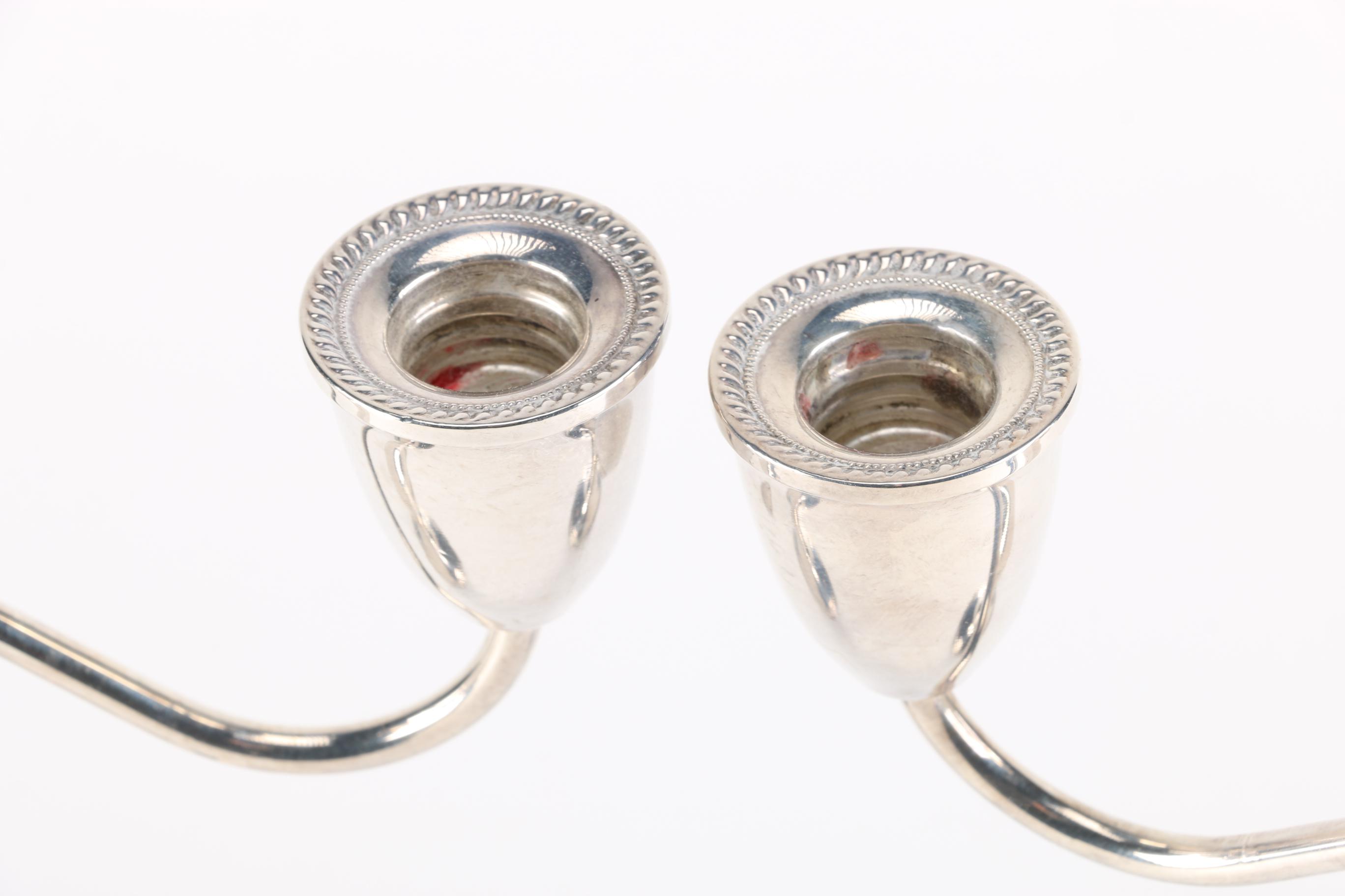 Duchin Weighted Sterling Candelabras