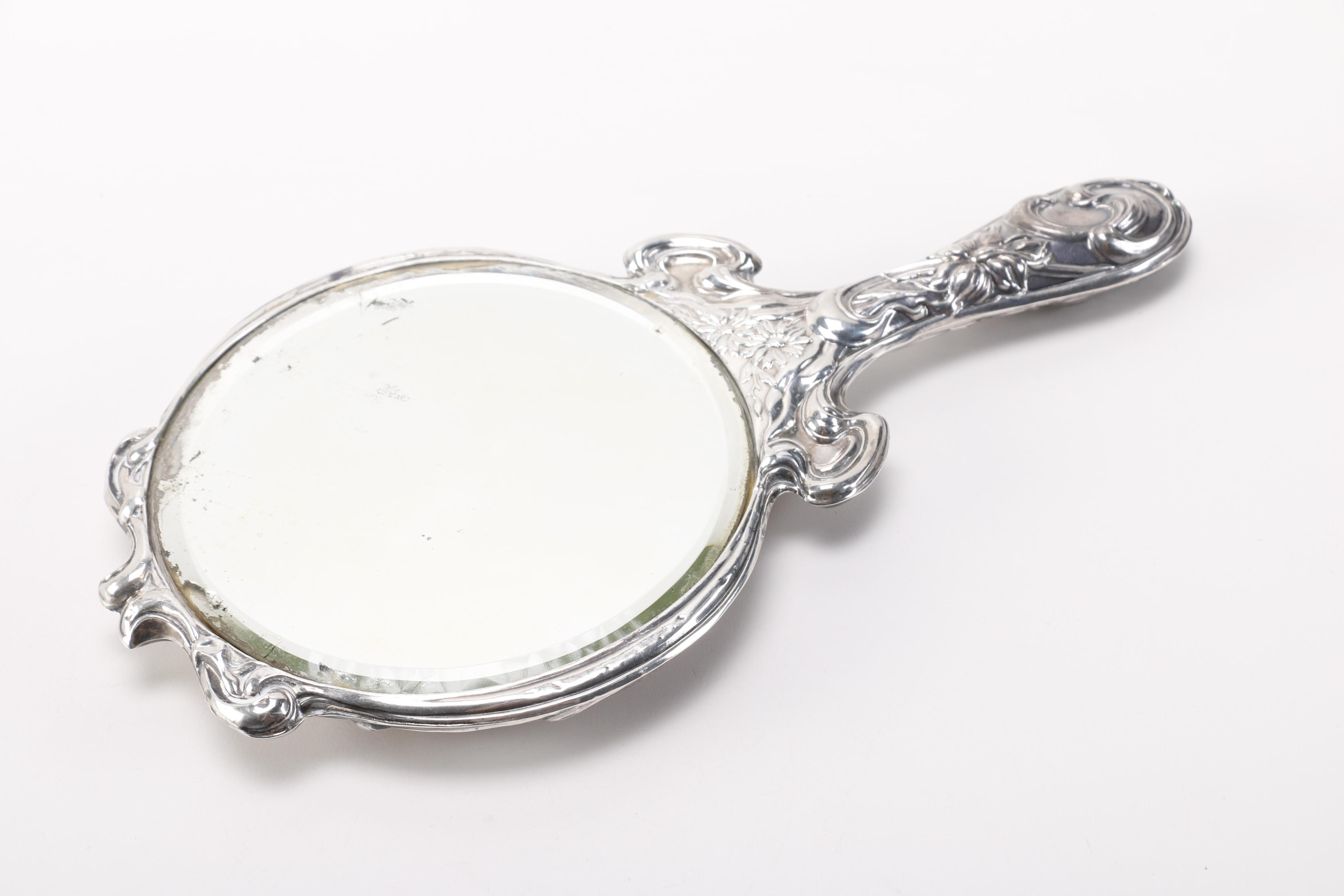 1909 Lionel Smith & Co. Sterling Hand Mirror