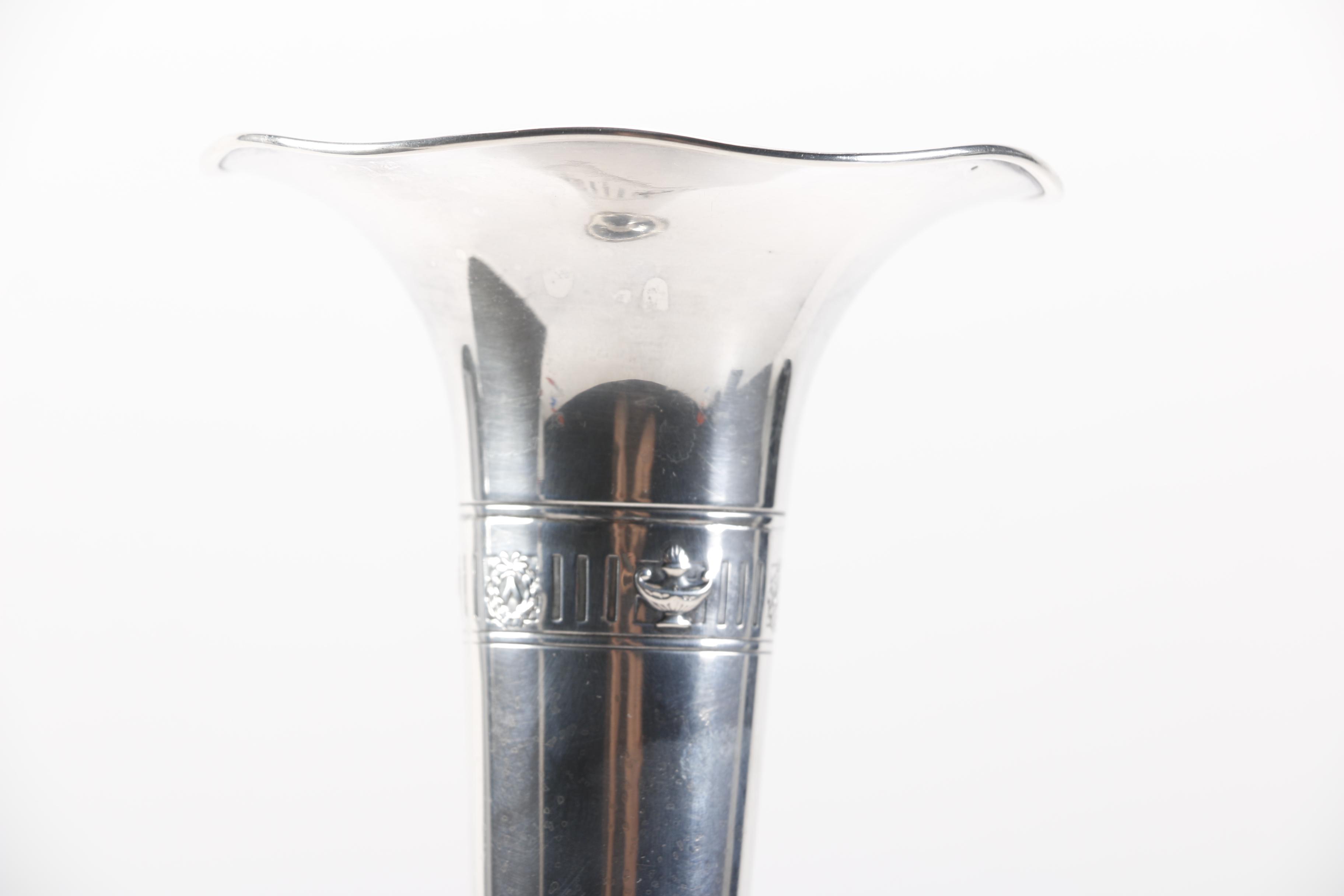 Matthews Company Weighted Sterling Vase