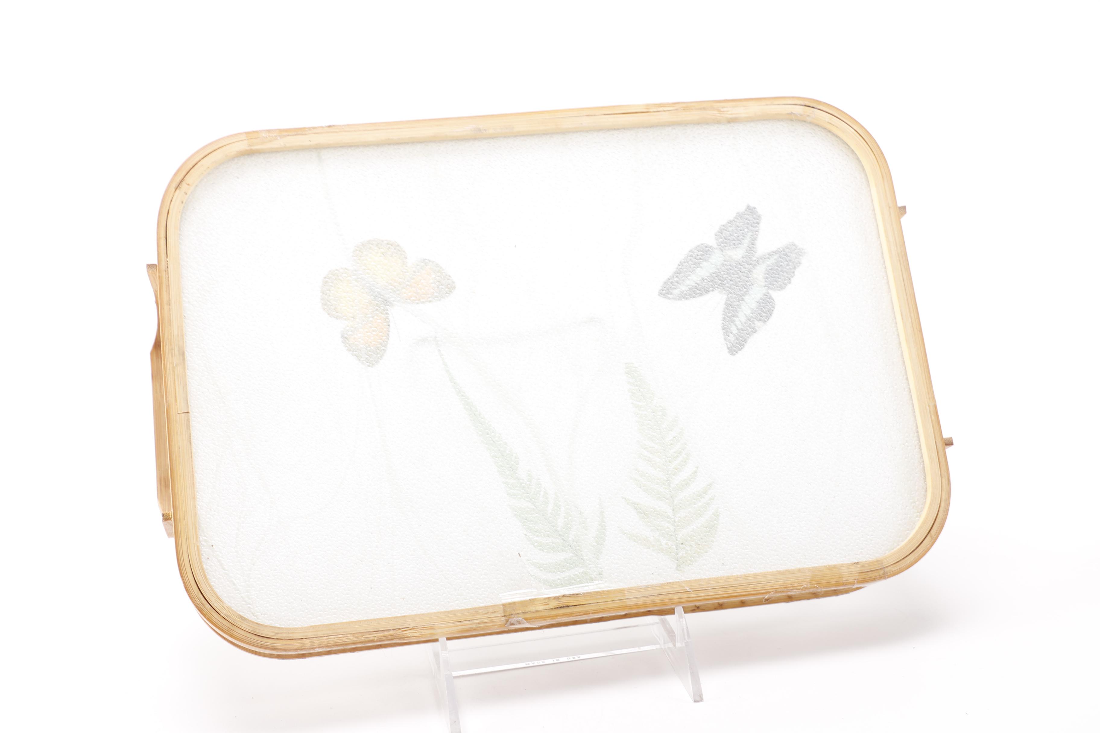 Butterfly Tray and Coaster Set
