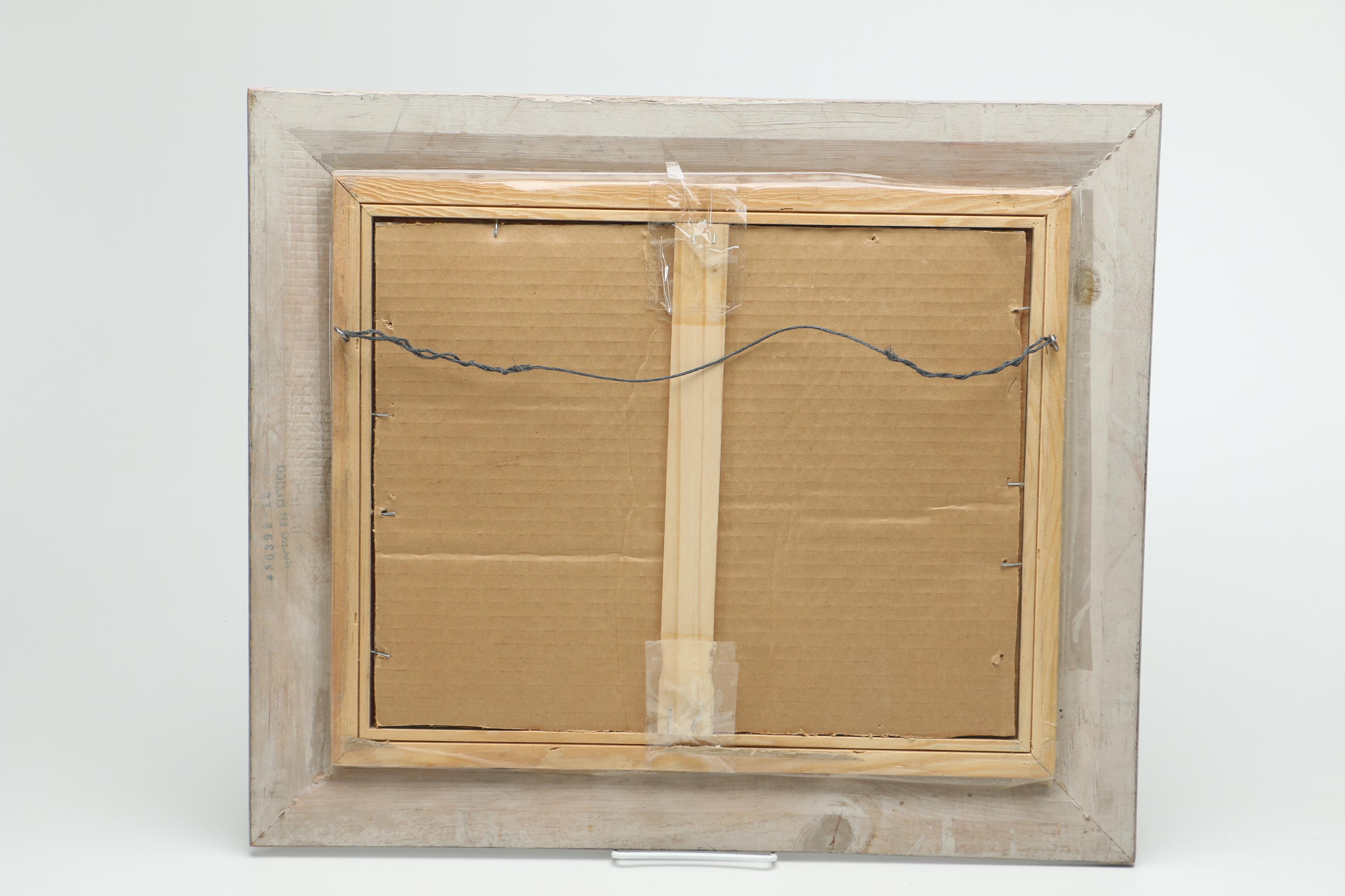 Acrylic Embellished Inkjet Print of a Figure in Landscape