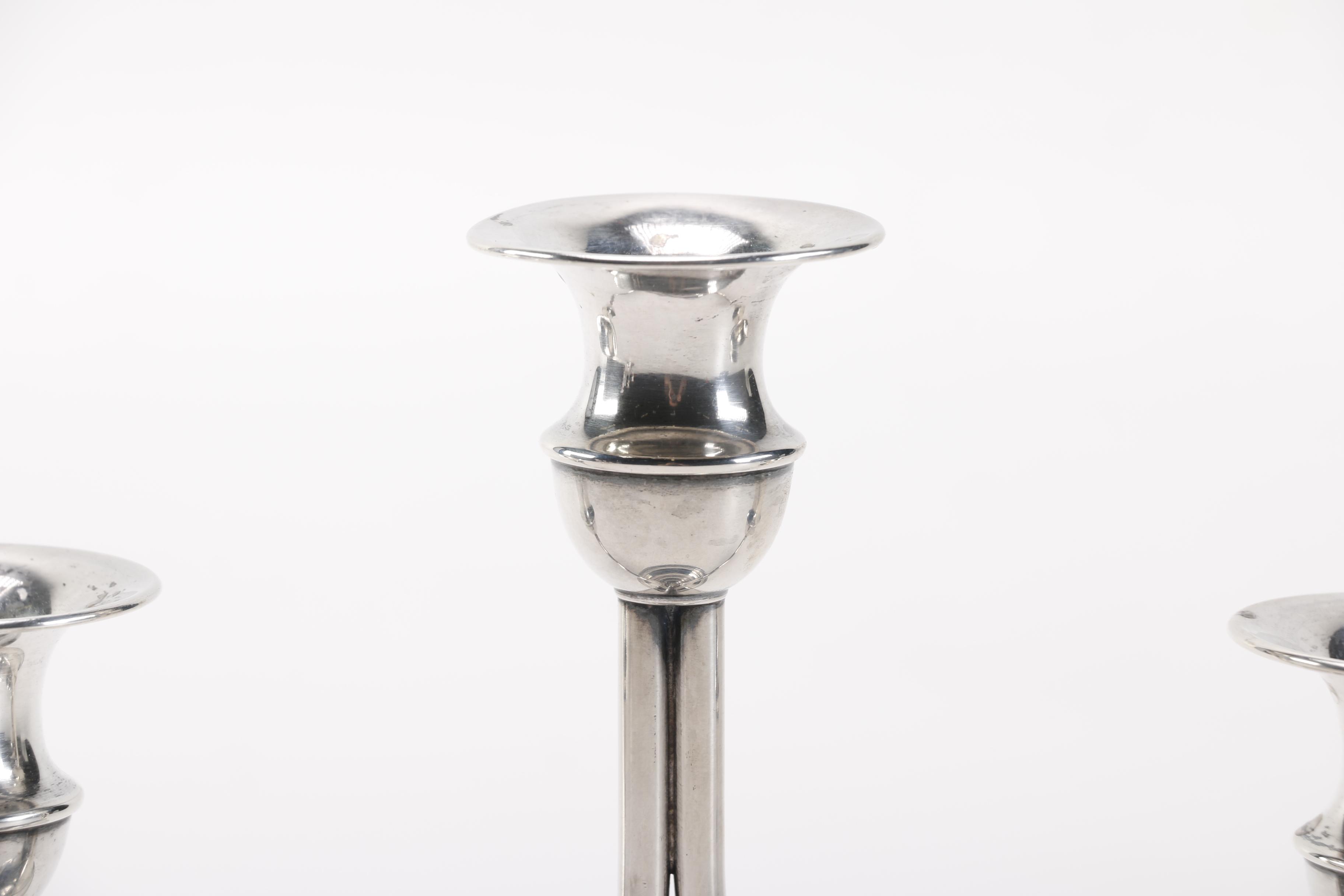 Circa 1950 Richard Dimes Company Weighted Sterling Candelabras