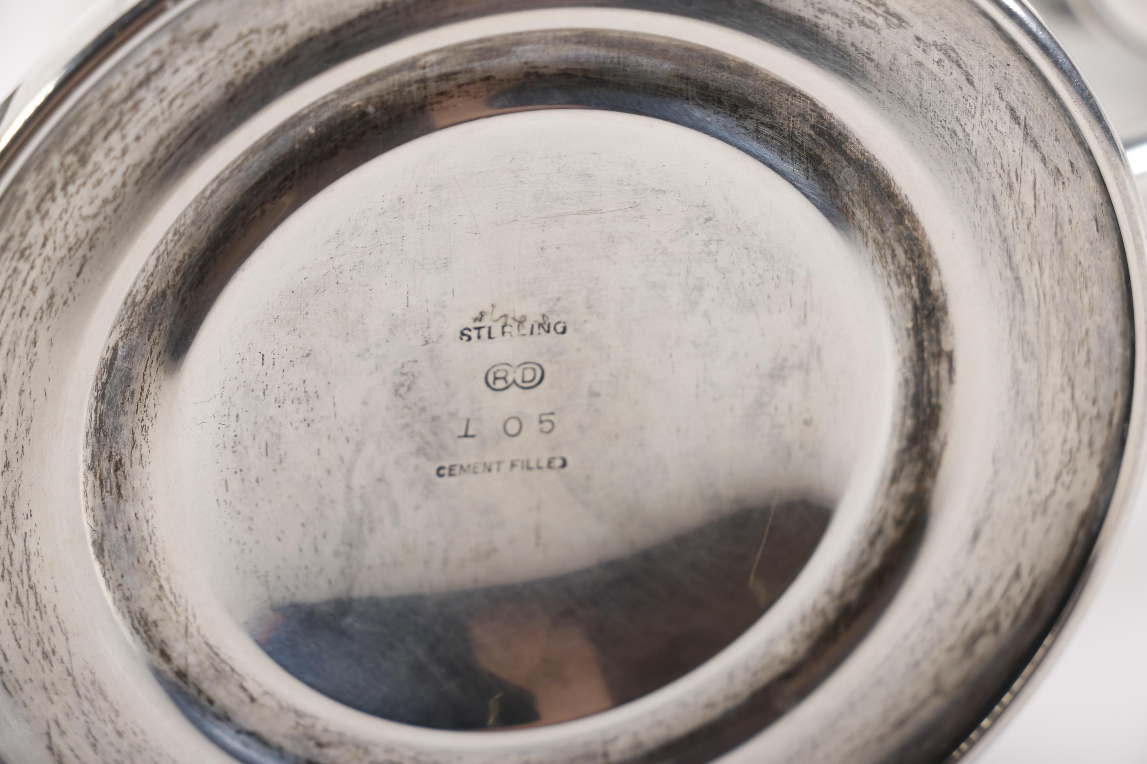 Circa 1950 Richard Dimes Company Weighted Sterling Candelabras