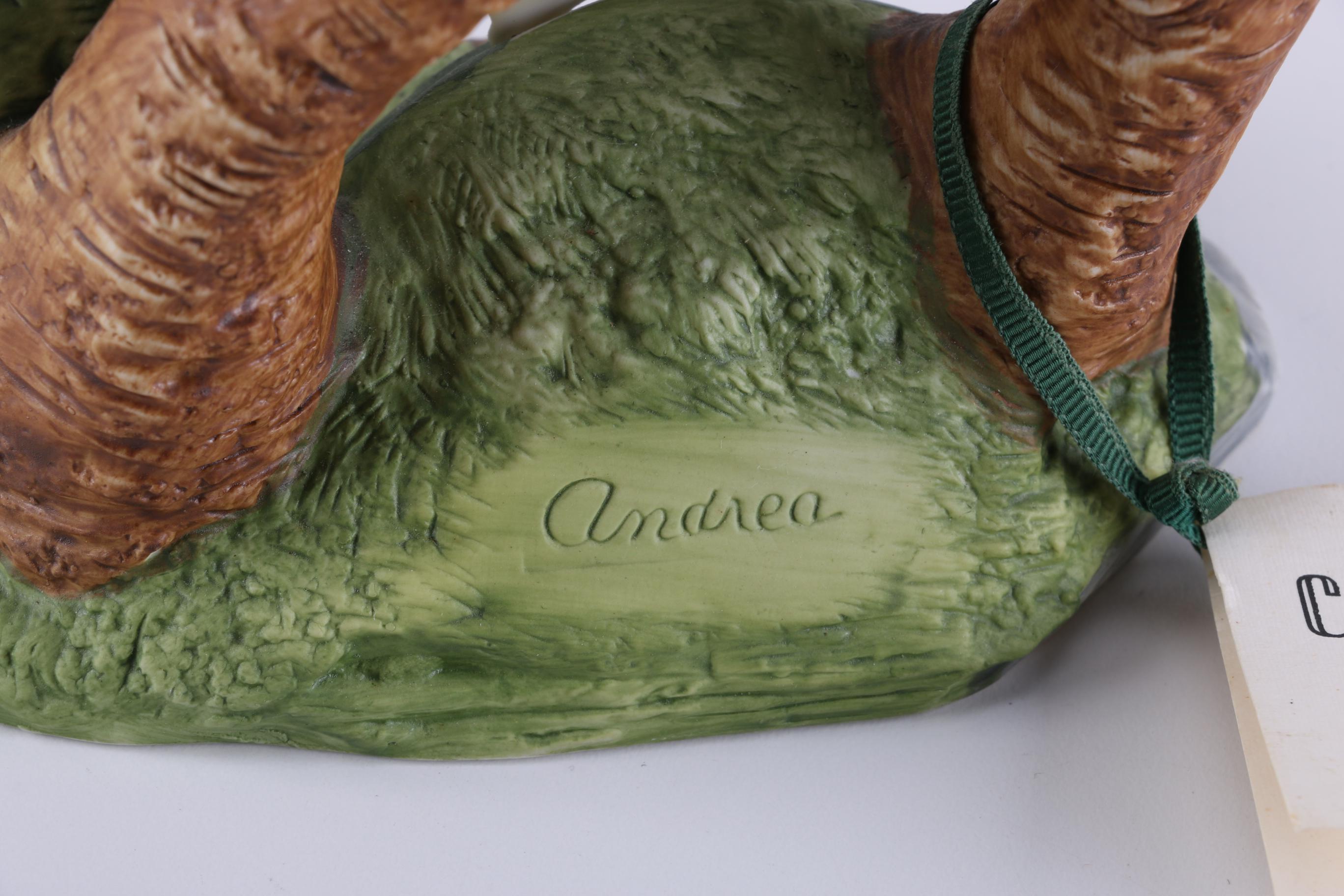 Porcelain Hummingbird and Floral Figures