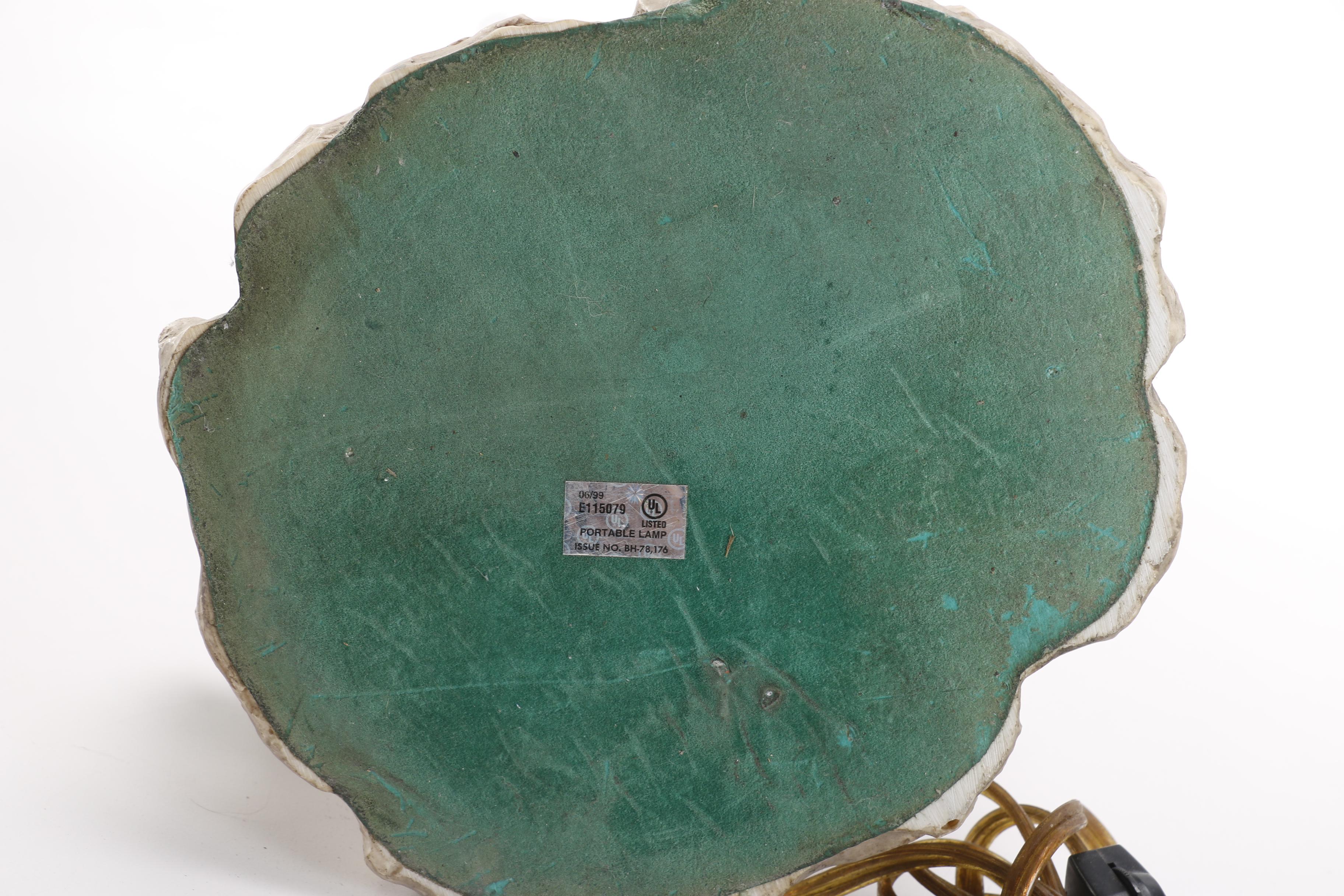 Figural Accent Lamp of Woman Entwined with a Sea Serpent