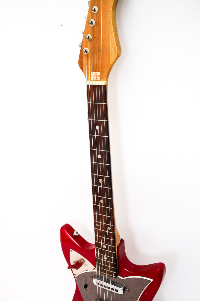 Vintage Zenon Victoria Style Electric Guitar in Red