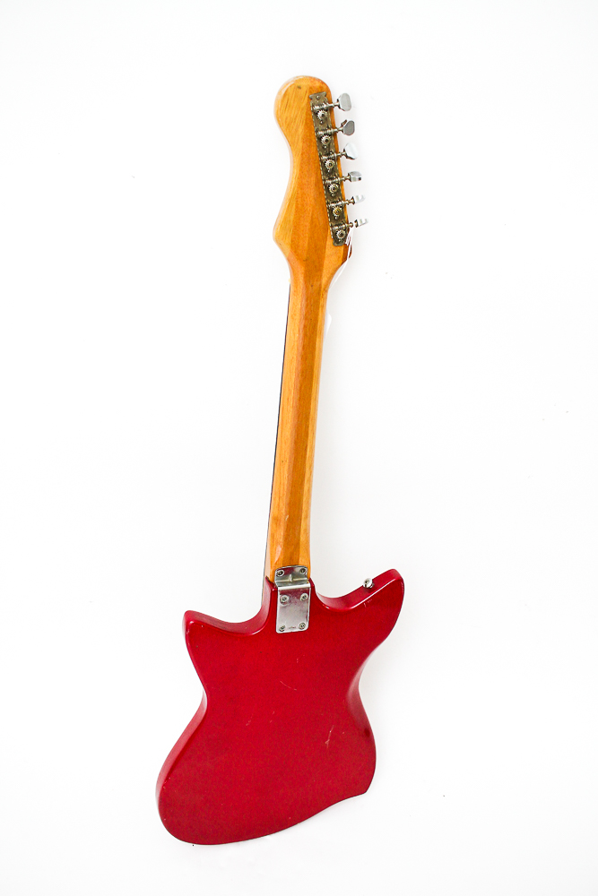Vintage Zenon Victoria Style Electric Guitar in Red
