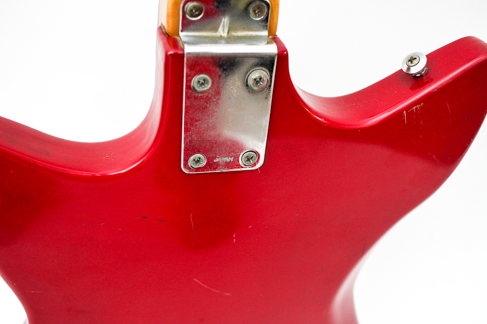 Vintage Zenon Victoria Style Electric Guitar in Red