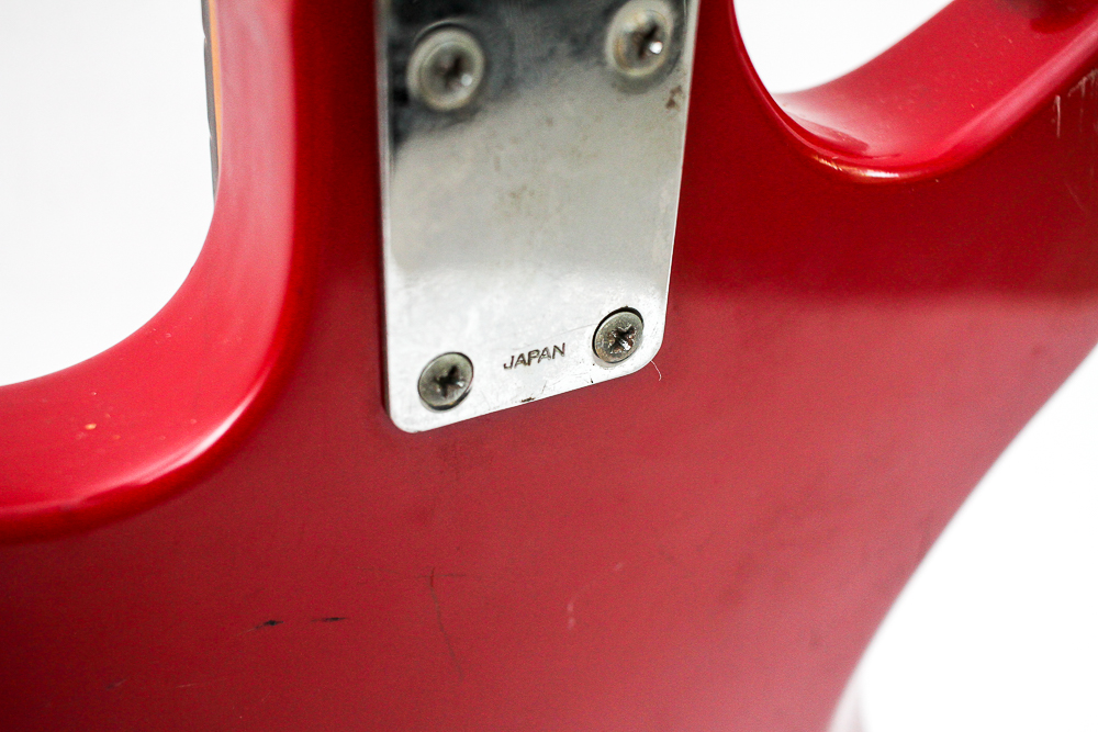 Vintage Zenon Victoria Style Electric Guitar in Red