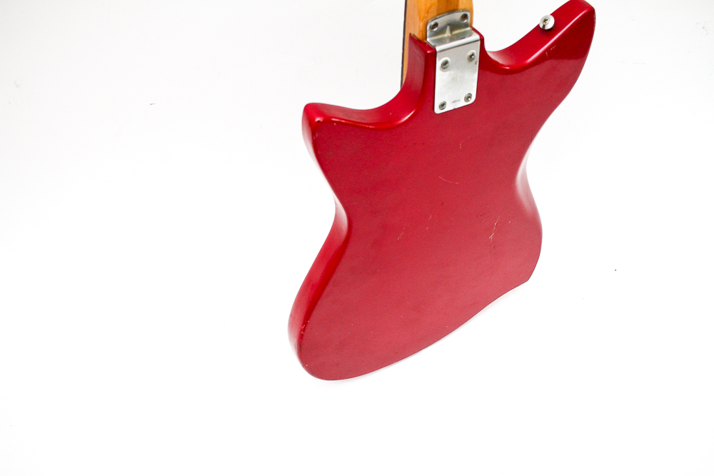 Vintage Zenon Victoria Style Electric Guitar in Red